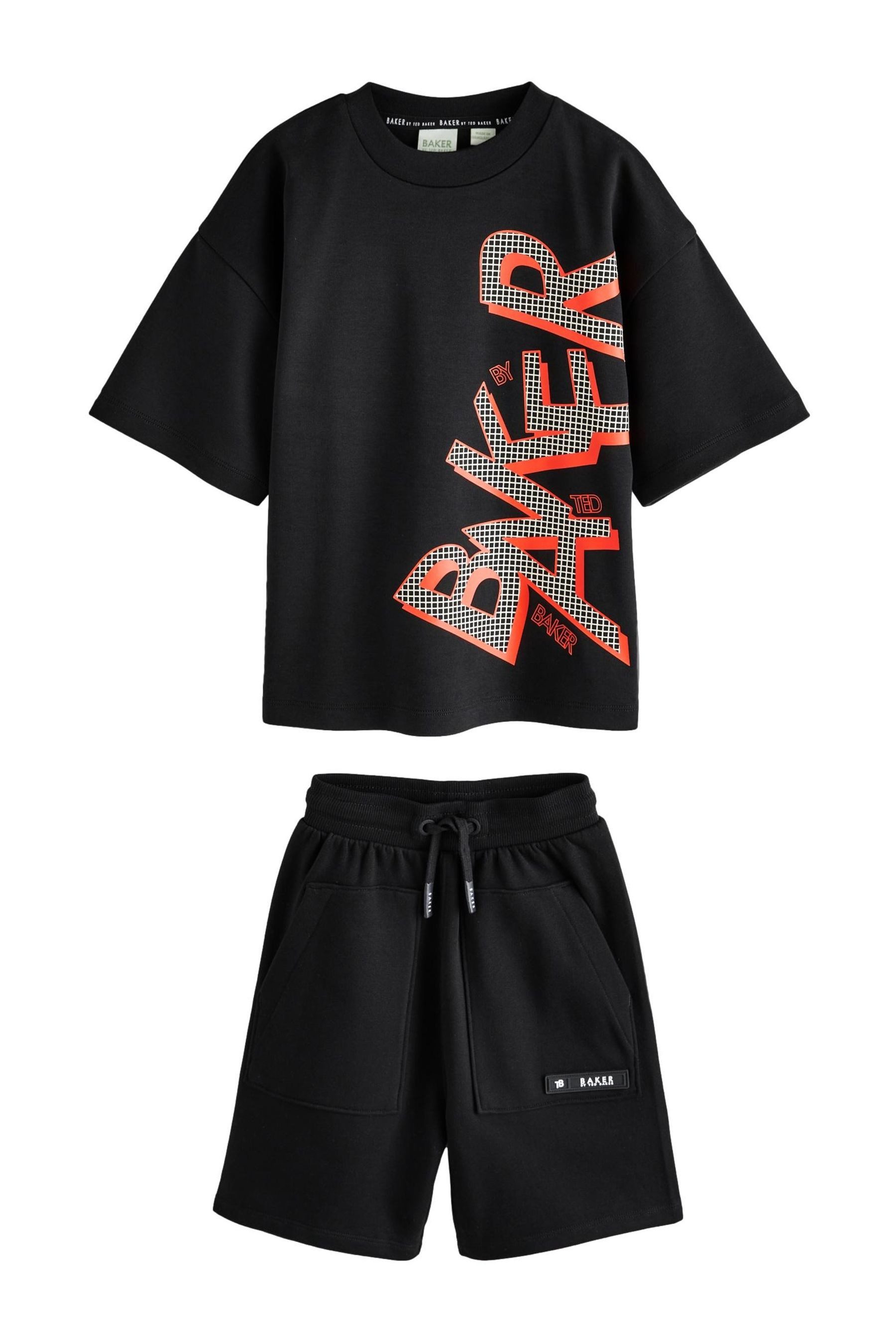 T-Shirt & Shorts Baker by Ted Baker Oversized Fit T-Shirt + Shorts