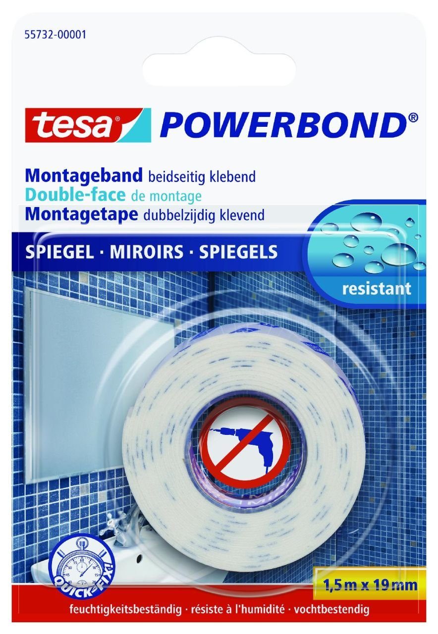 Montageband x Spiegel tesa 1,5 19 tesa doppelseitiges m Montageband