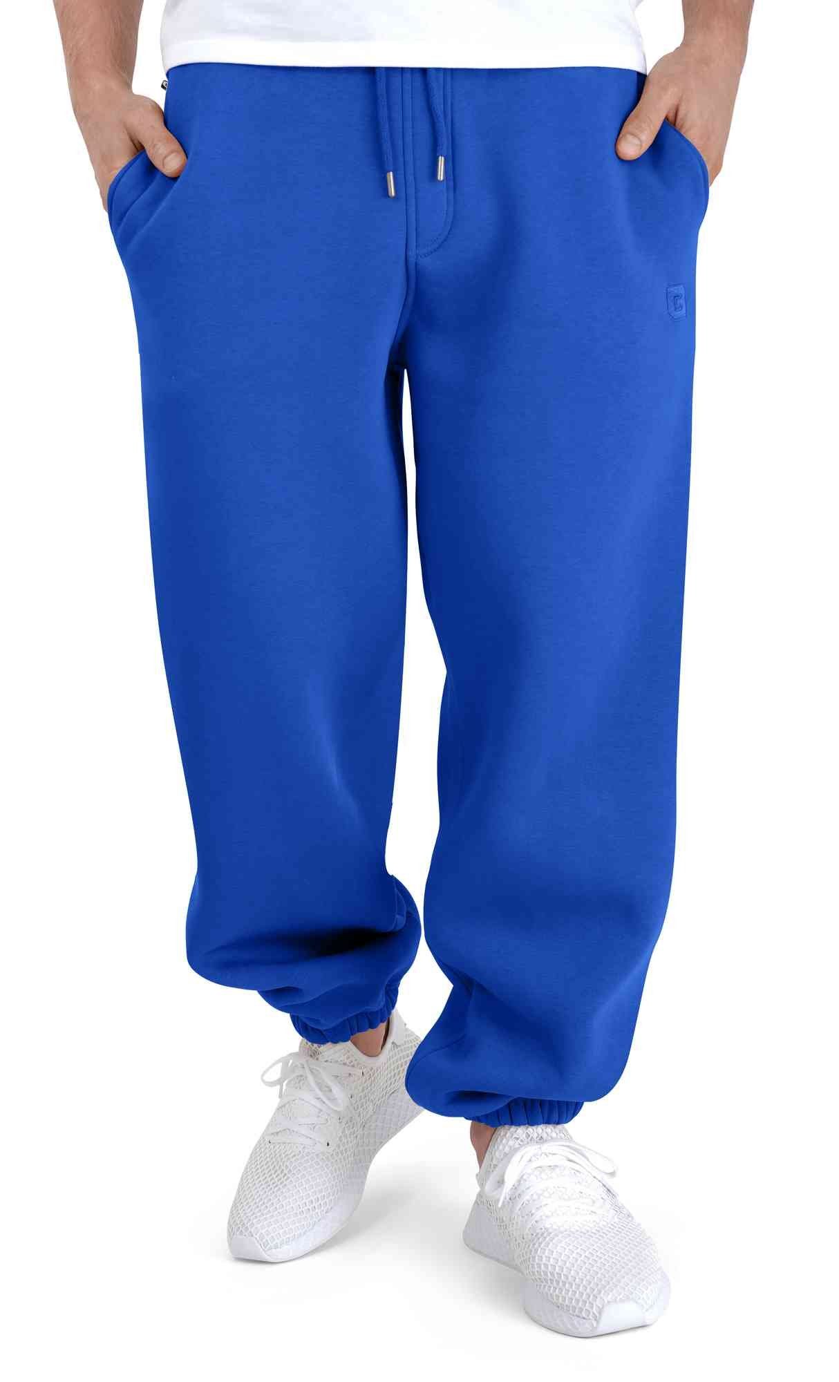 BACKSPIN Sportswear Jogginghose Basic Royalblau