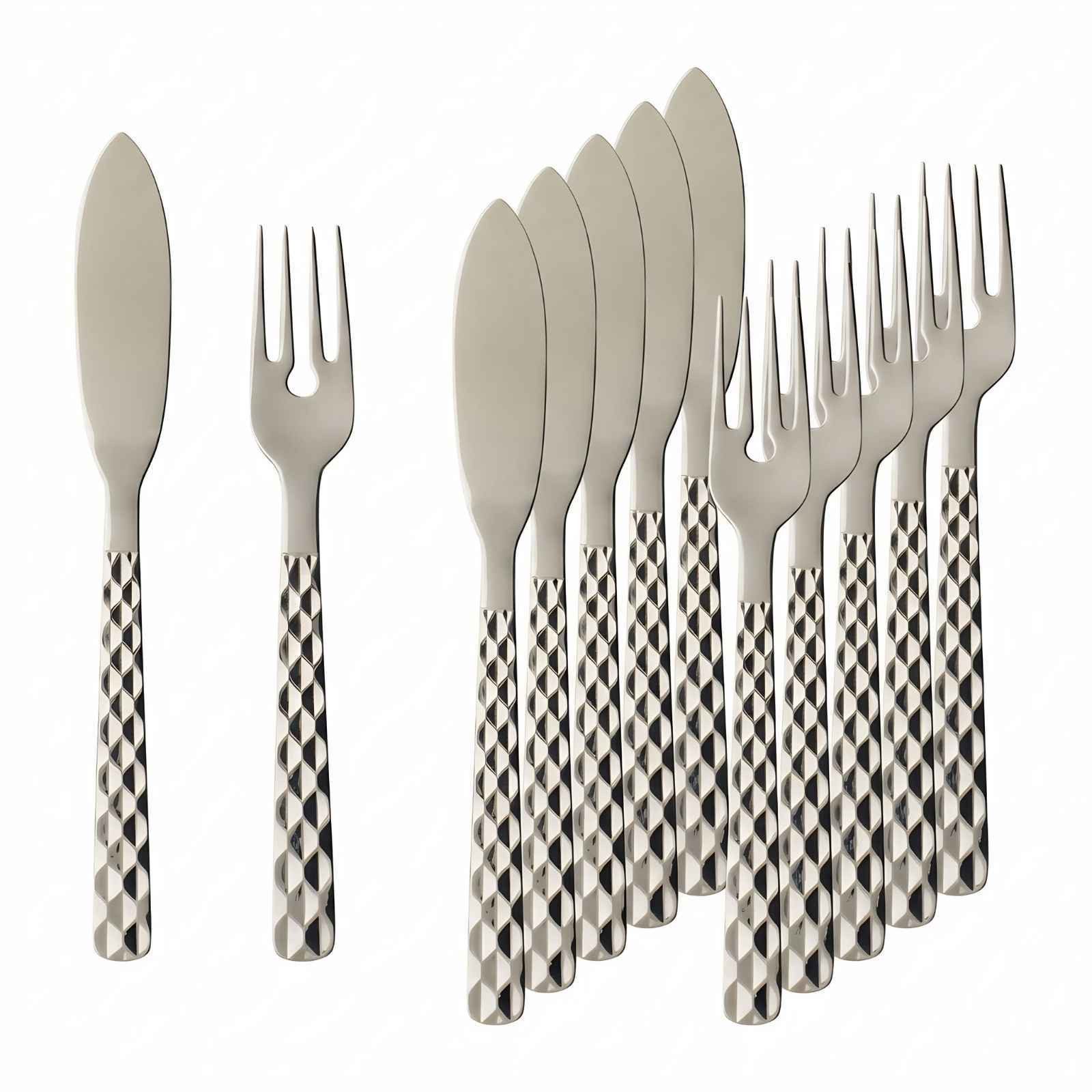 Villeroy & Boch Boston Fischbesteck 6er Set (12-tlg), 6 Personen