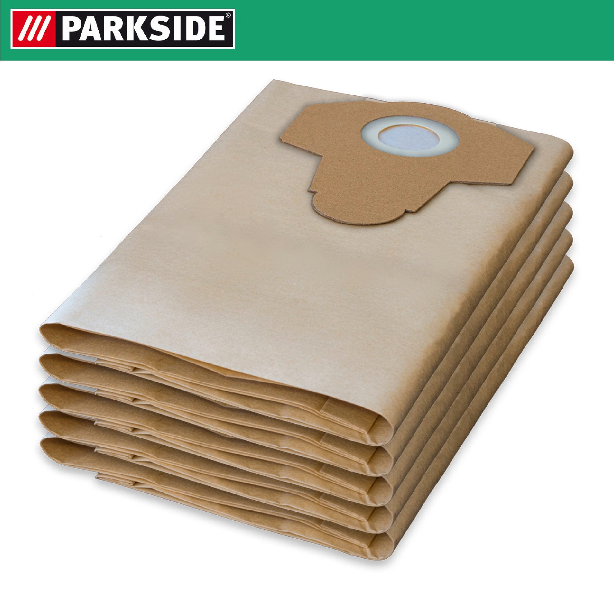 Parkside Staubsaugerbeutel Papierfilterbeutel 30 L passend für PNTS Nass Trockensauger, 5 Stück, passend für Parkside PNTS 1400, 1500, 5 St., 5er-Pack, für Nass Trockensauger