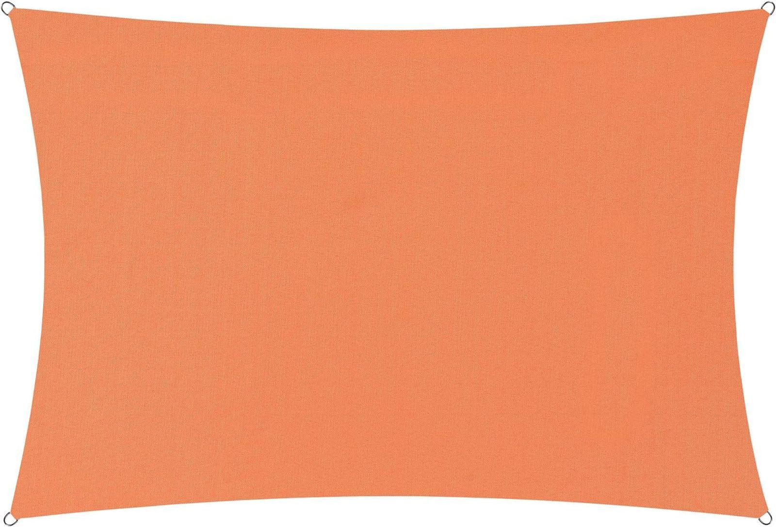 Lumaland Sonnensegel Lumaland Sonnensegel Rechteck Sonnenschutz 2x3m HDPE UV Schutz Orange