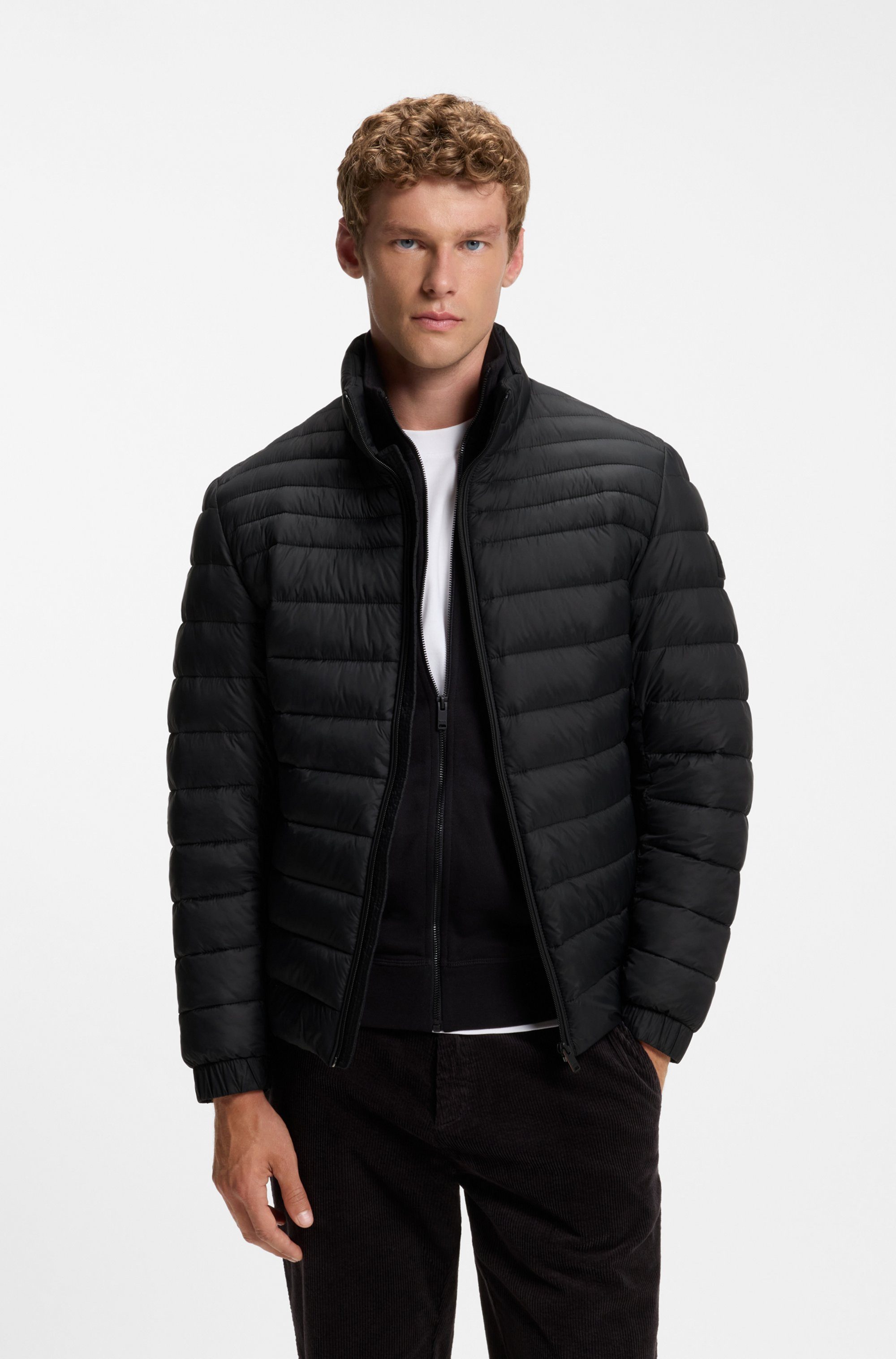 BOSS ORANGE Steppjacke Oden mit Stehkragen, slim fit, federleicht wasserabweisend