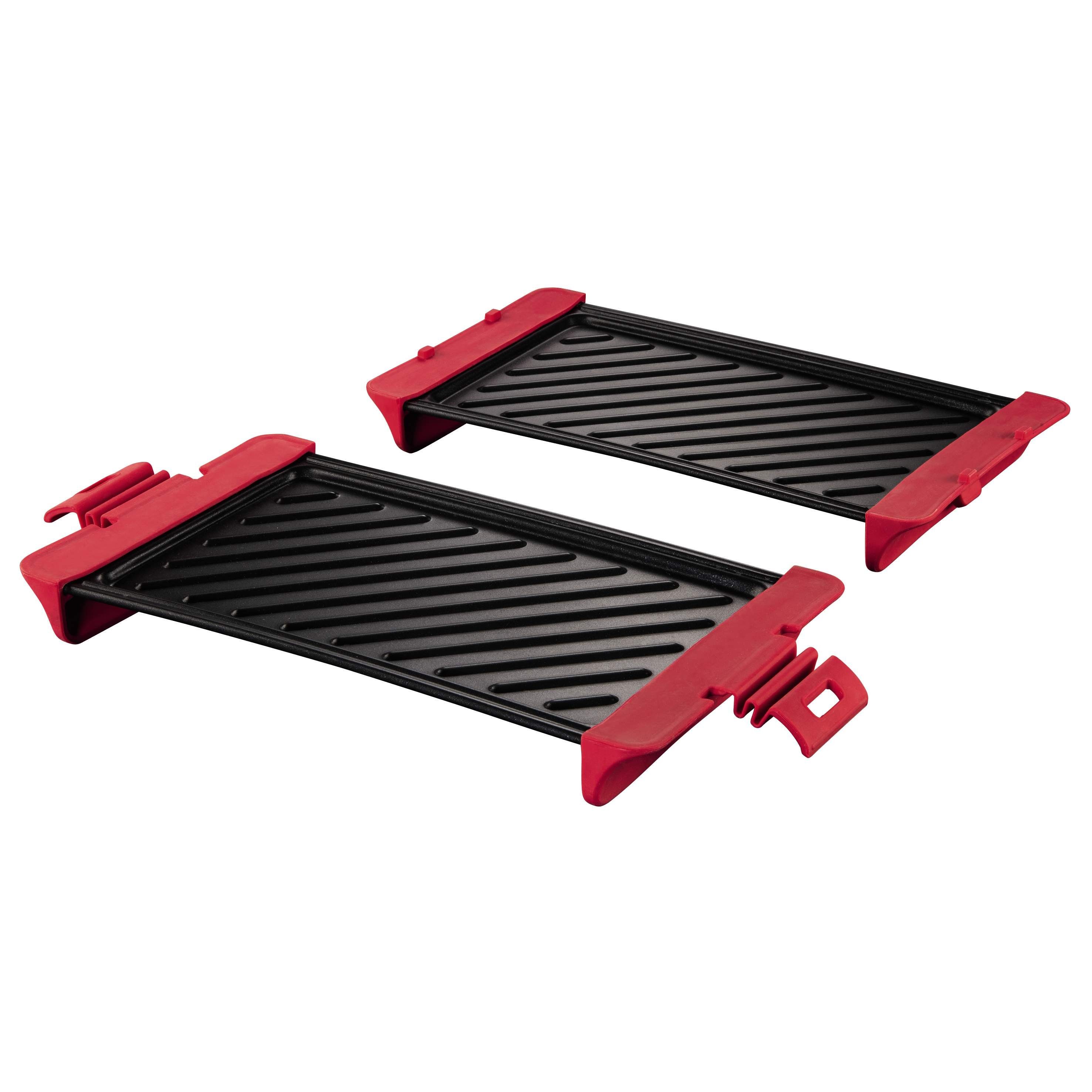 Xavax Mikrowellenteller, (2 St), 2x Grillplatte f. Mikrowelle Grillrost Grill Grillgitter Bratpfanne