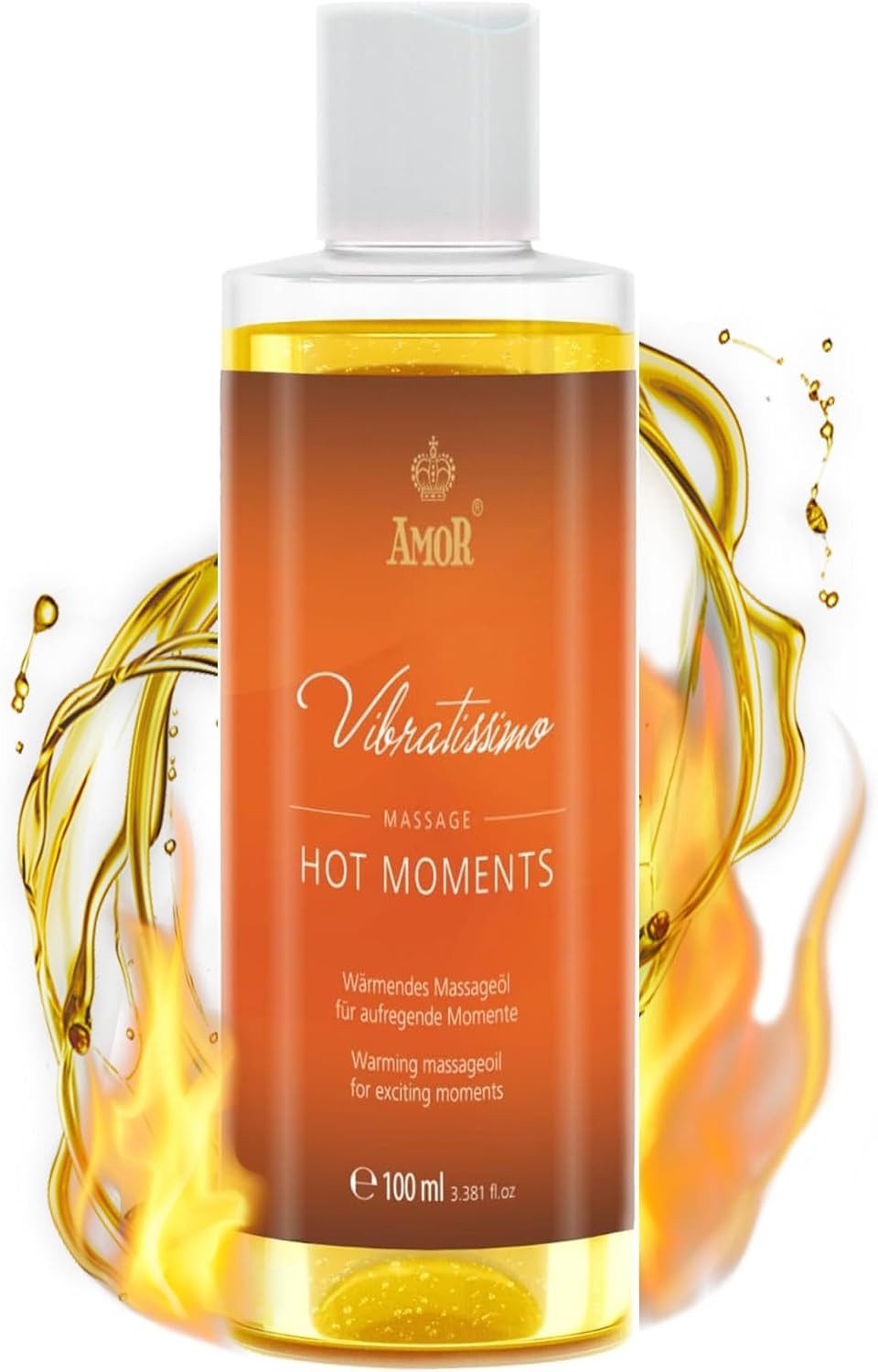 Vibratissimo Massageöl Hot Moments, wärmendes, pflegendes Massageöl