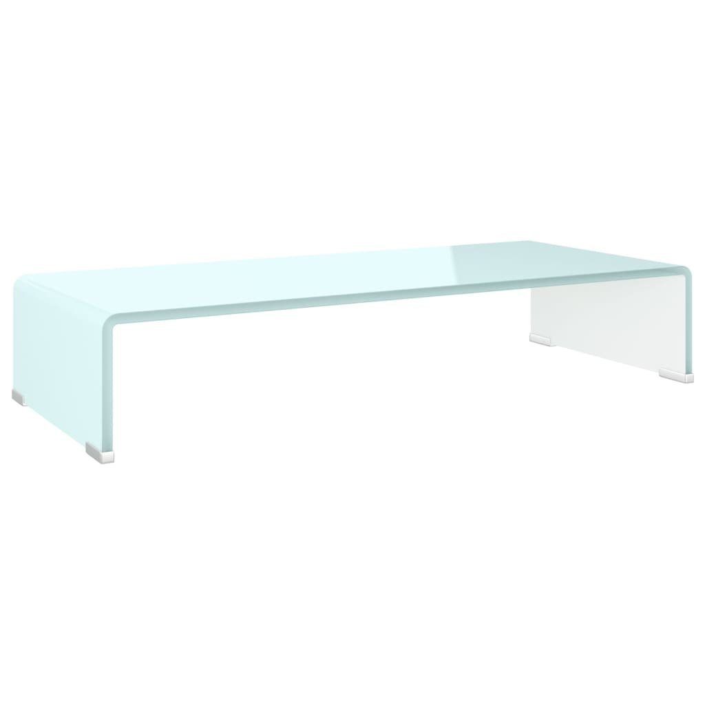 furnicato TV-Schrank TV-Aufsatz/Monitorerhöhung Glas Grün 70x30x13 cm