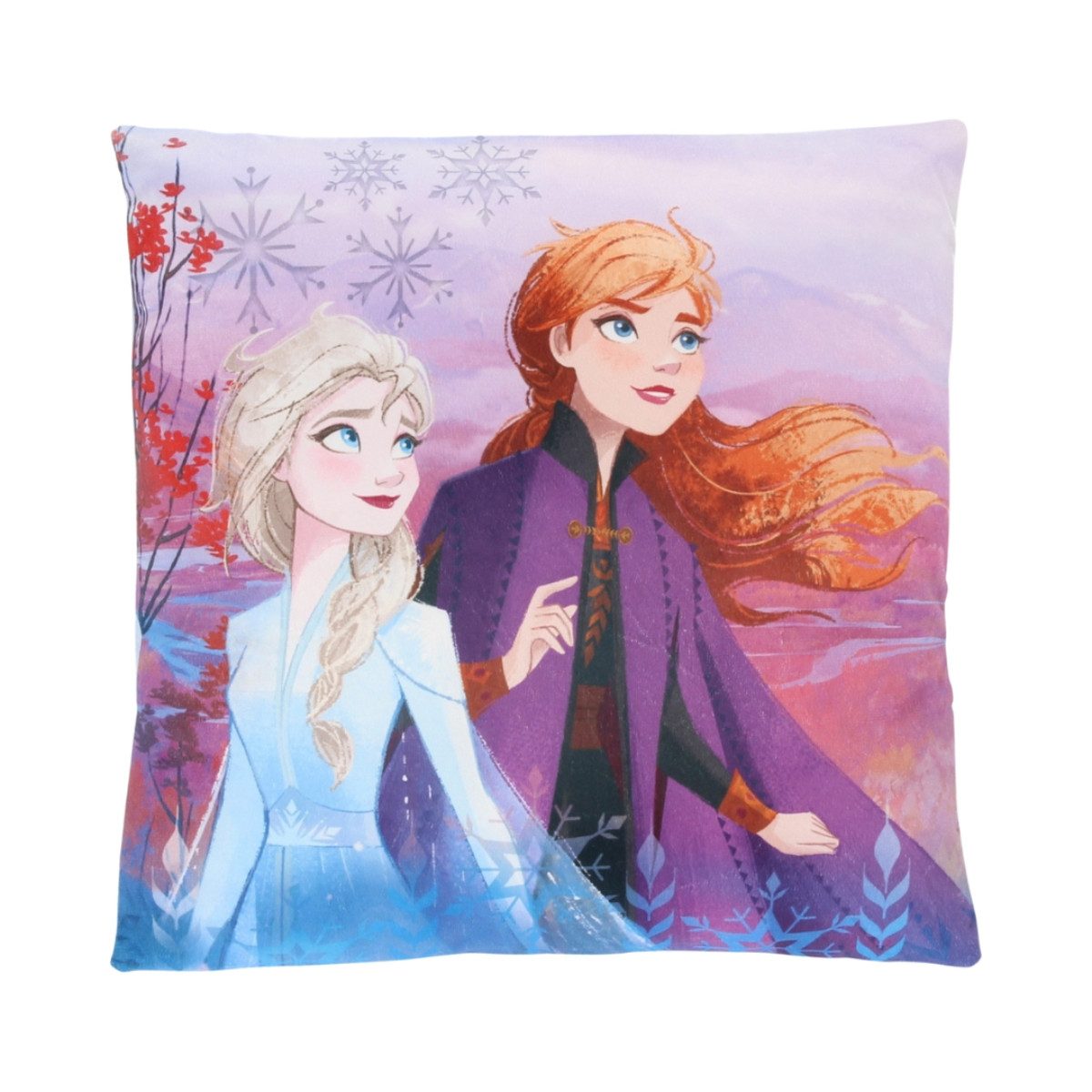 Disney Frozen Dekokissen 1 Stück Kuschelkissen aus Polyester Mehrfarbig 38 x 38 cm