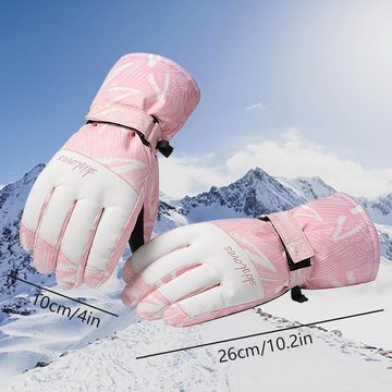 Skihandschuhe Skihandschuhe Touchscreen Winterhandschuh Wasserdicht Damen Lecylanker