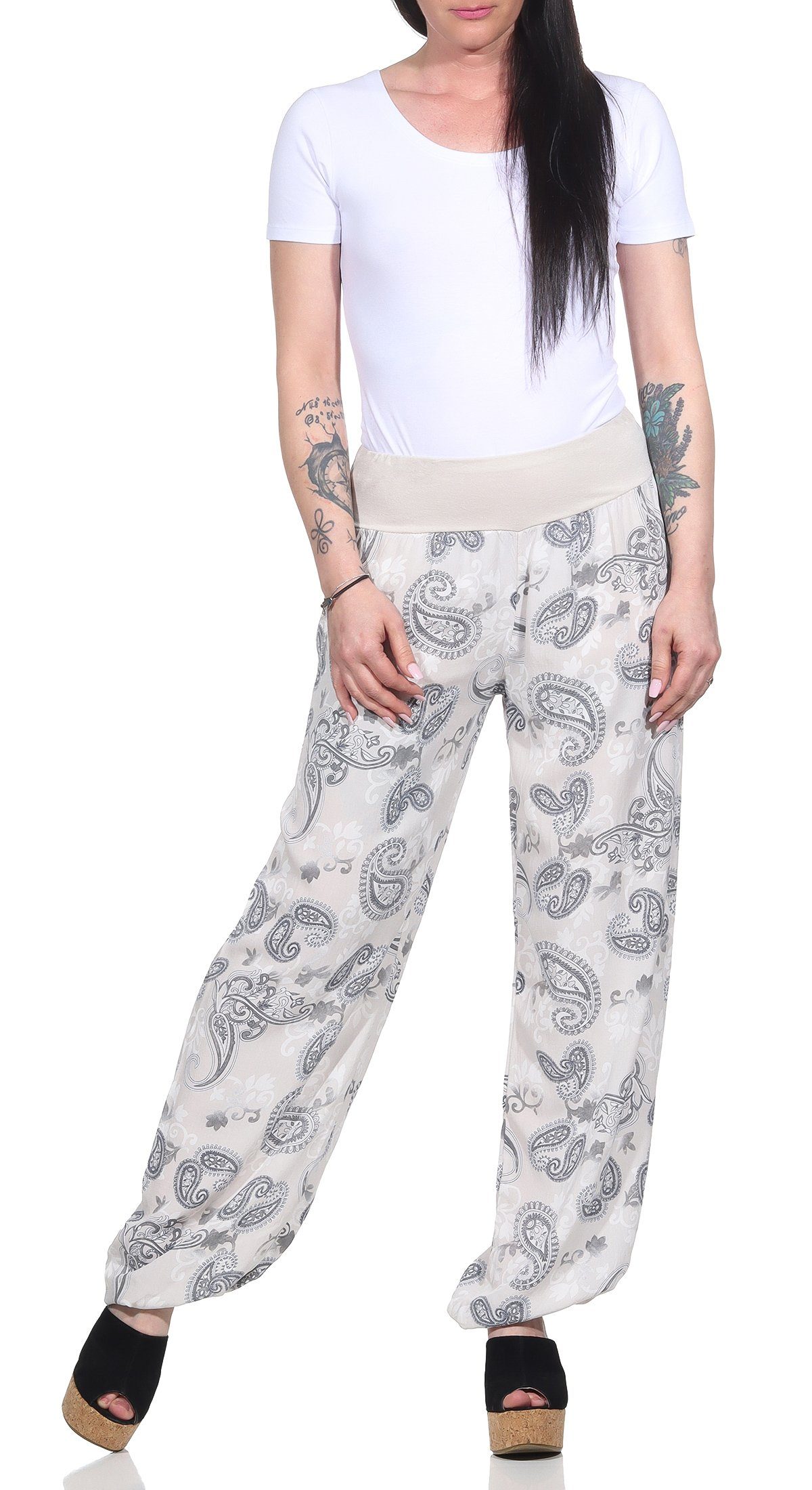 CLEO STYLE Stoffhose Damen Sommerhose 2404 günstig online kaufen