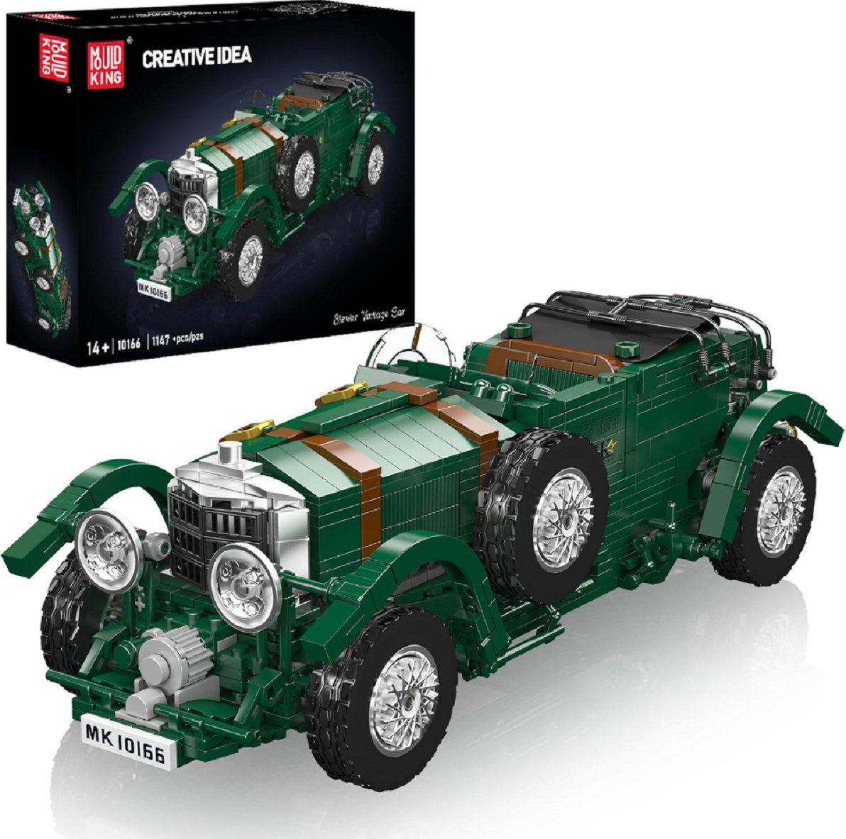 Mould King Mould King 10166 Classic Blower Oldtimer 1.147 Teile Creative Ideas Konstruktions-Spielset, (1147 St)