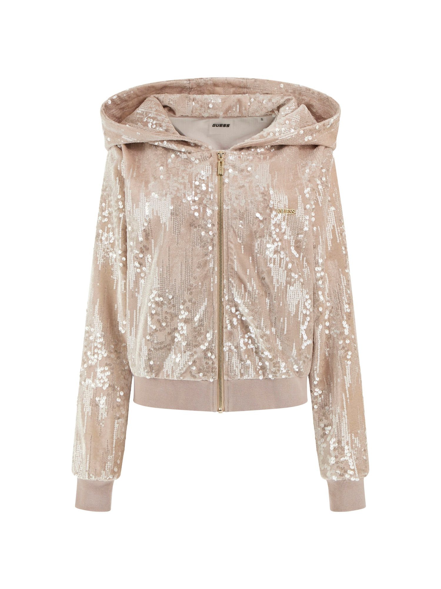 Guess Sweatjacke SEQUINS FULL-ZIP HOODIE
