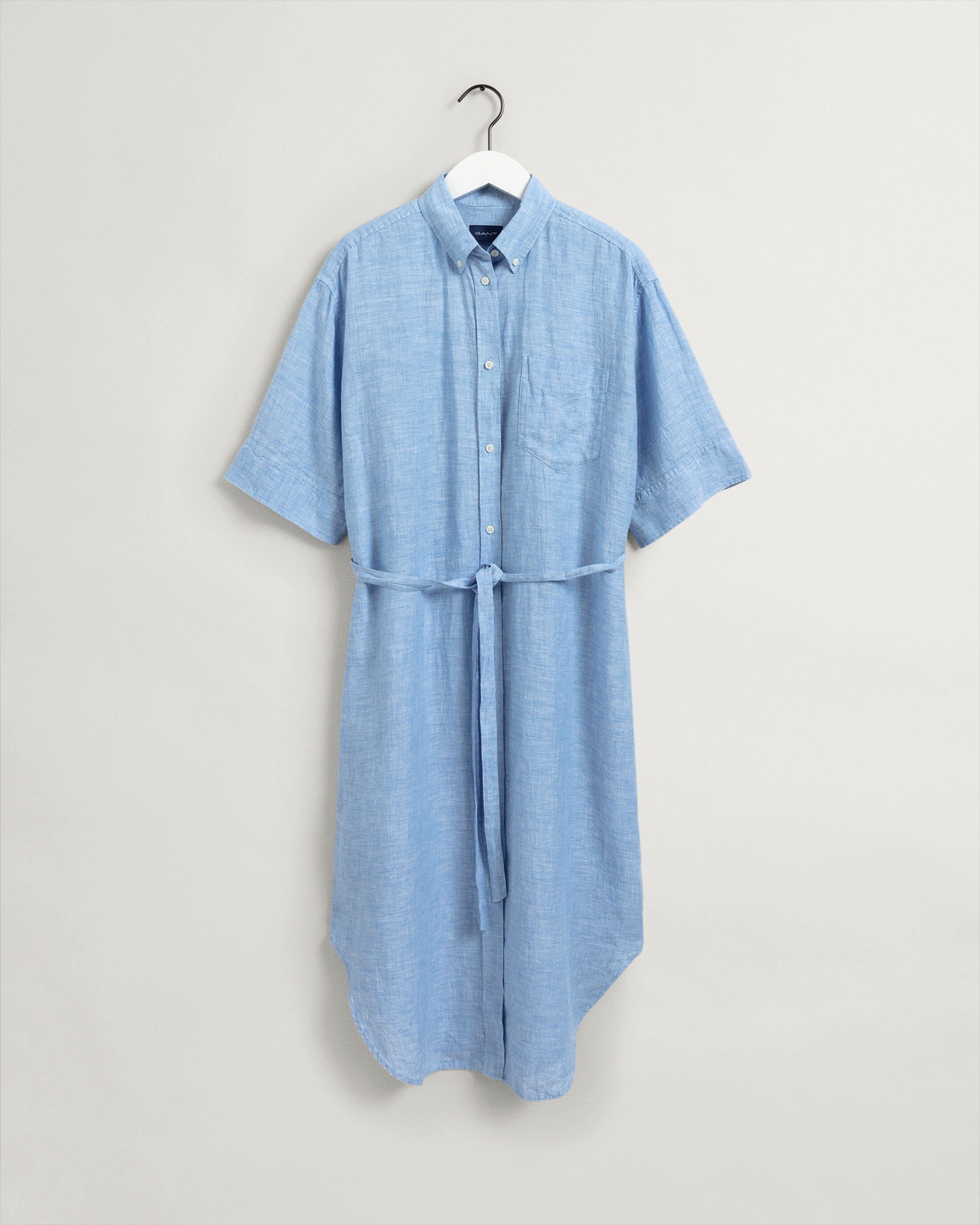 Leinen Gant Chambray Hemdblusenkleid mit Hemdblusenkleid Kleid