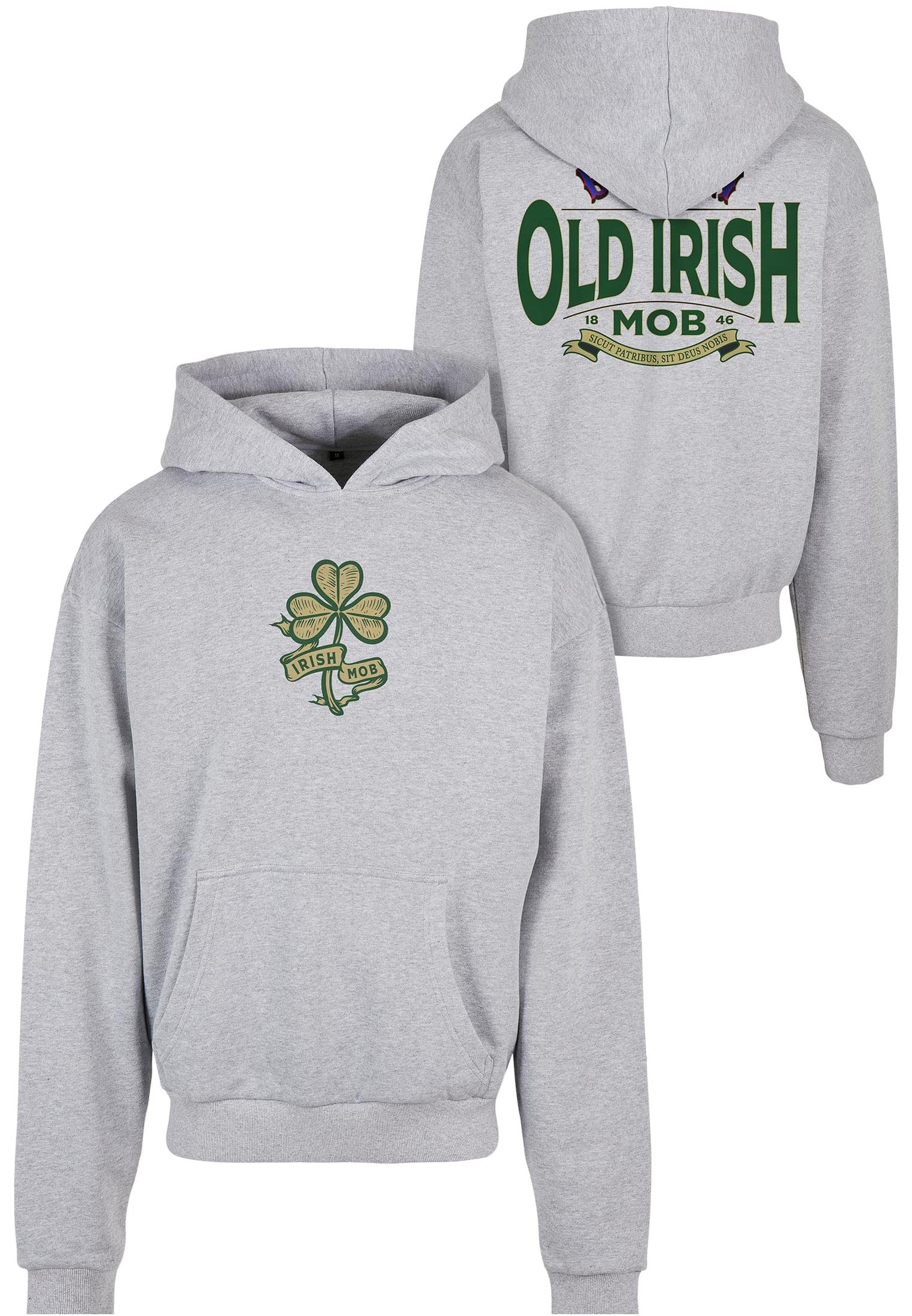 Upscale by Mister Tee Sweater Herren Old Irish Mob Ultraheavy Oversize Hoody  (1-tlg), Sweat aus Baumwollmischung mit angenehmen Tragegefühl