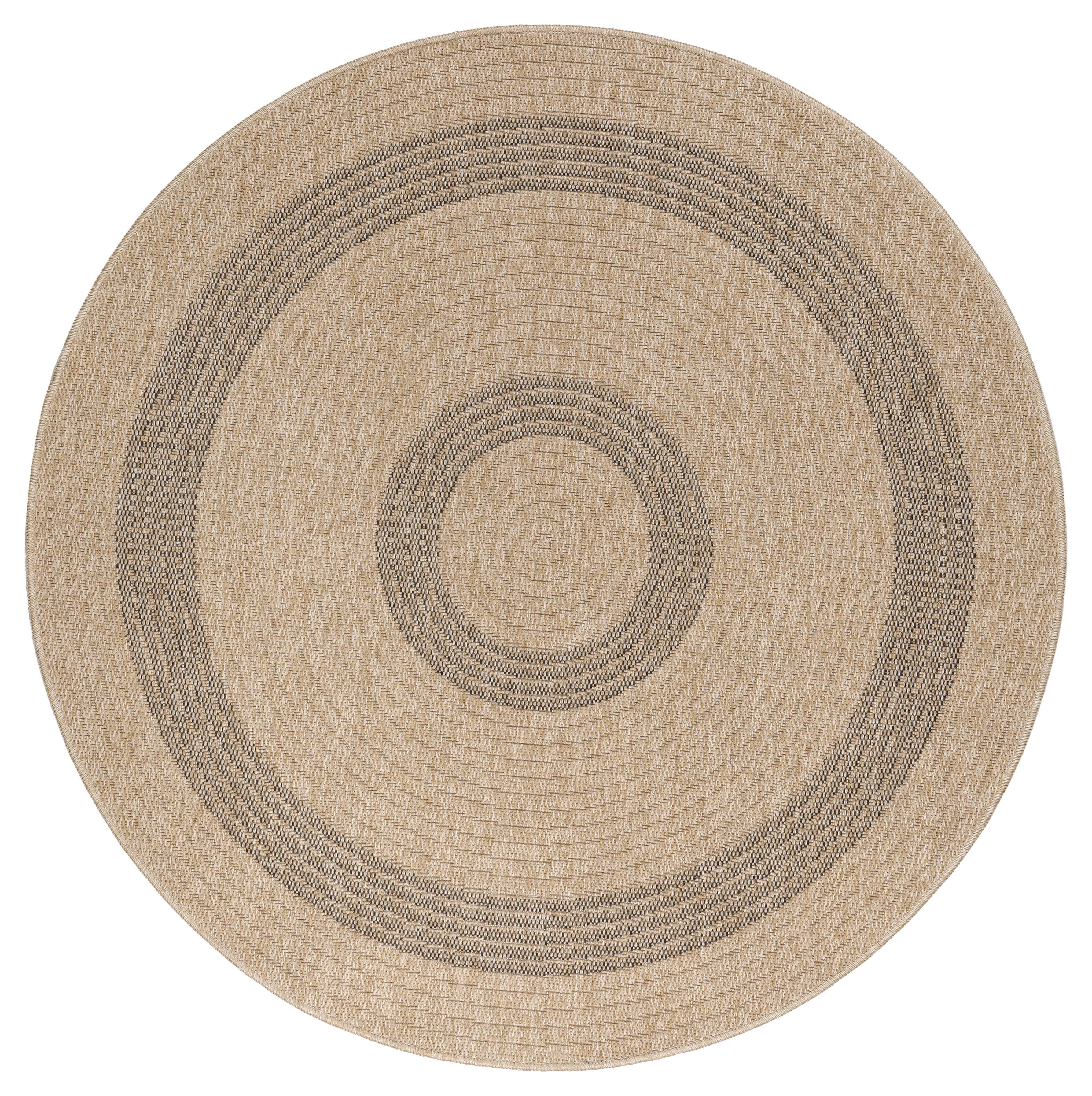 Ayyildiz Teppiche Outdoorteppich COMILLA 0886, rund, Höhe: 8 mm, Pflegeleicht / Strapazierfähig / In- und Outdoor geeignet
