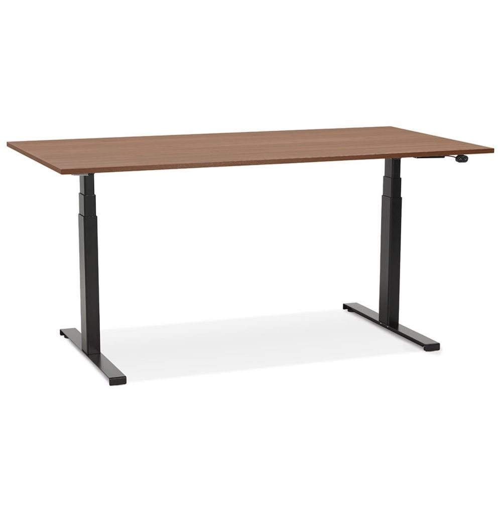 KADIMA DESIGN Schreibtisch SHIRIN PC-Tisch Büro Schreibtisch Laptoptisch Dunkles Holz (Braun)