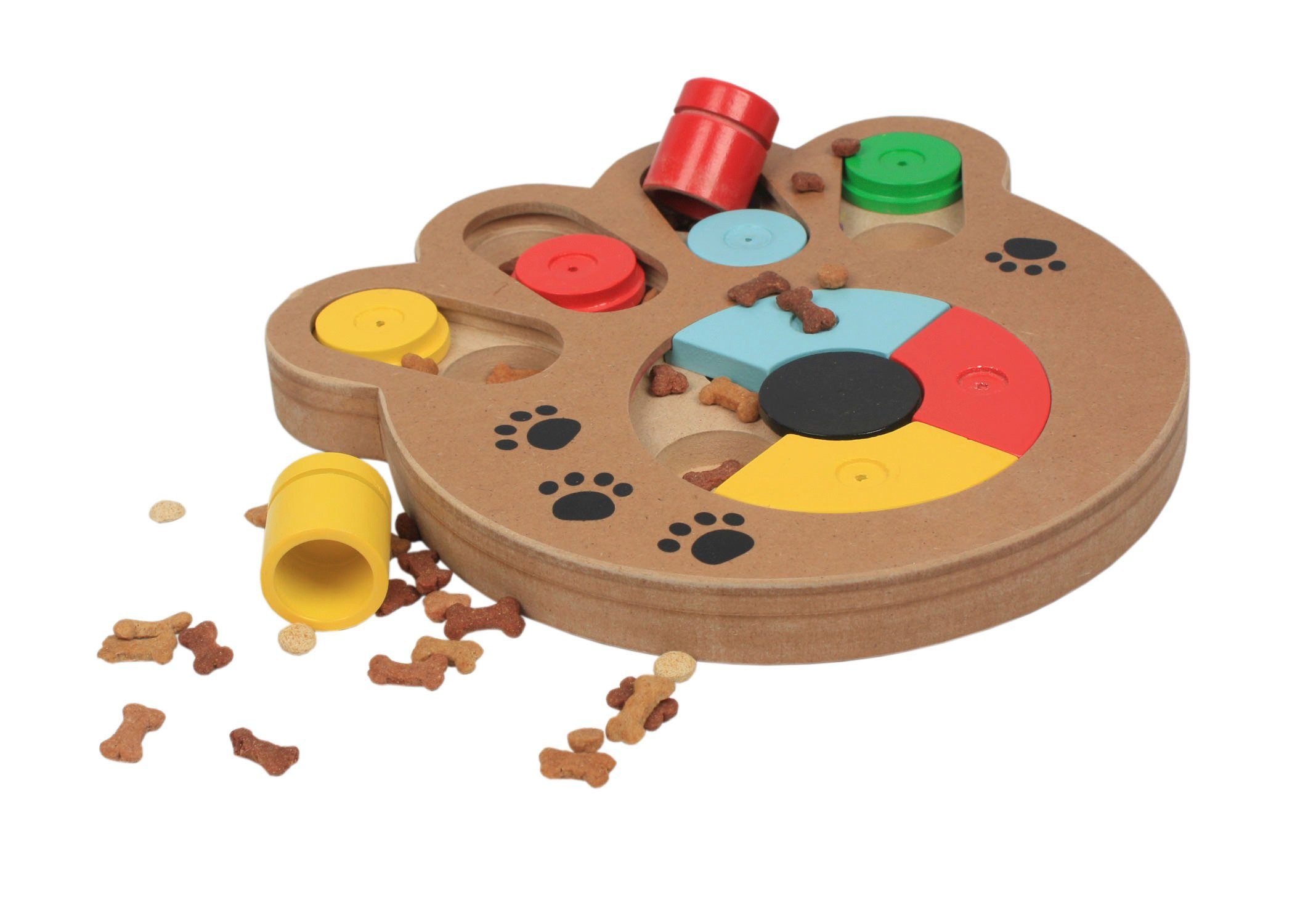 intelligenzspielzeug hund holz