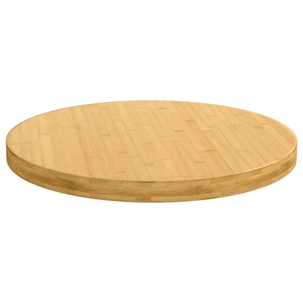 (1 furnicato Ø90x4 cm Bambus Tischplatte St)