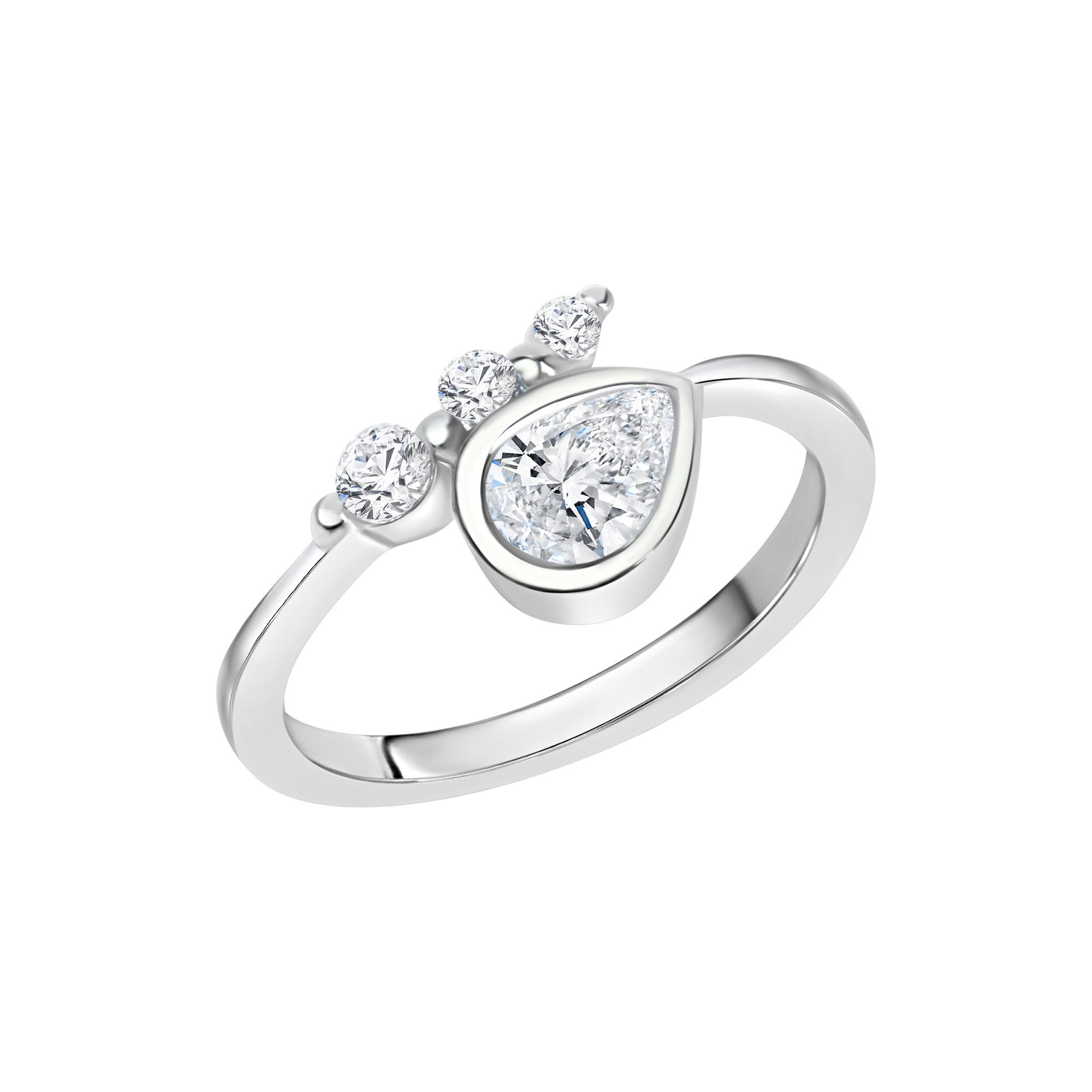 Zeeme Fingerring Silber 925 rhodiniert mit günstig online kaufen