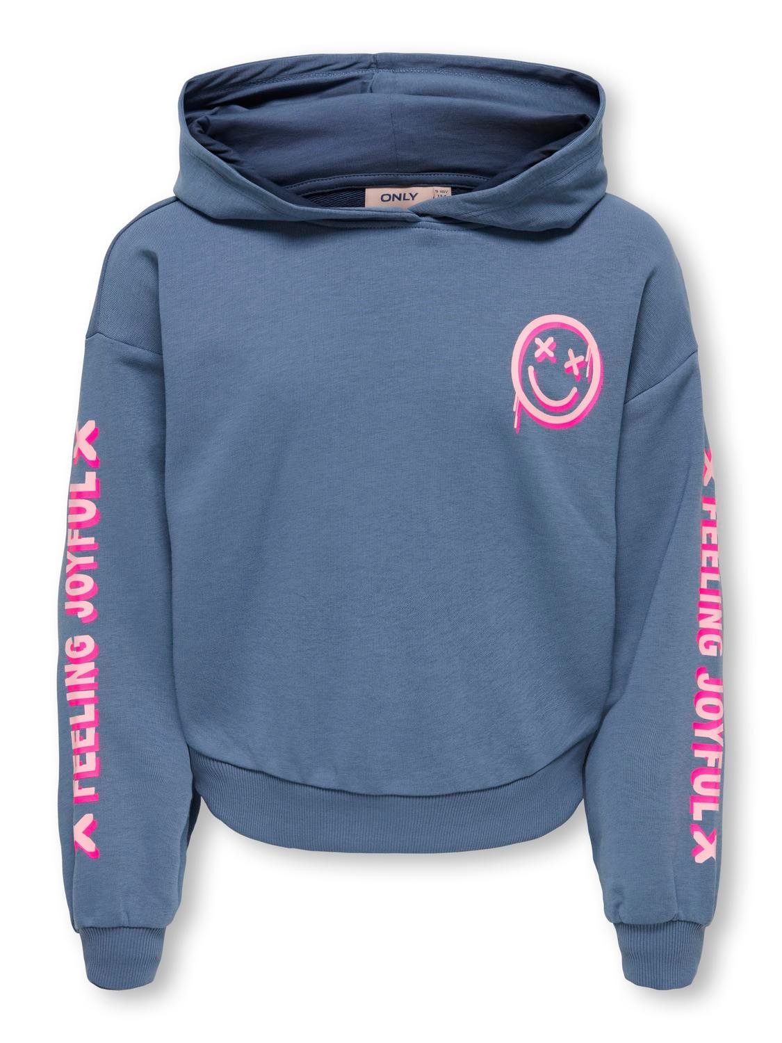 KIDS ONLY Sweatshirt KOGSMILE LIFE L/S HOOD UB SWT
