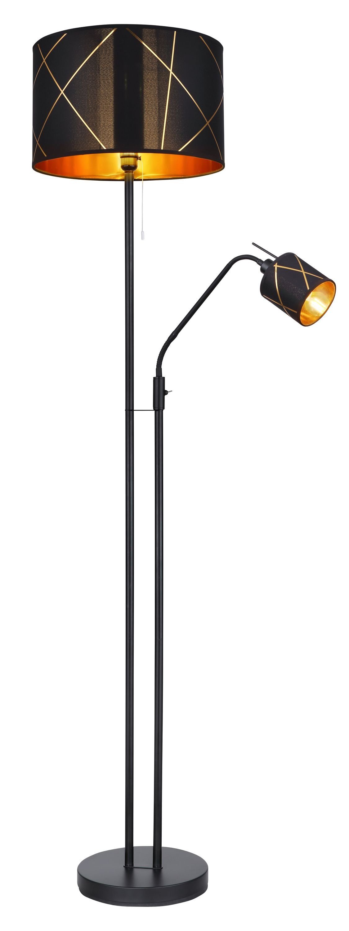 GLOBO LEUCHTEN Stehlampe Stehleuchte, GLOBO Lighting Stehleuchte BEMMO (DH 40x175 cm) DH 40x175 cm schwarz