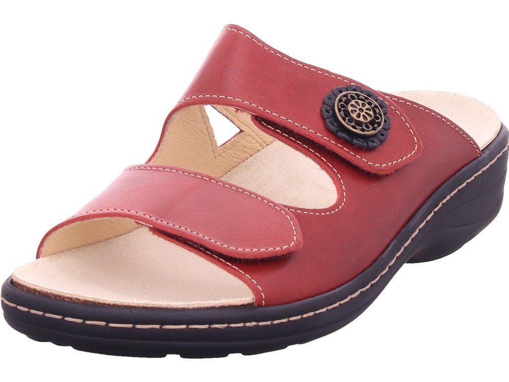 rot Belvida Belvida Clogs Damen 30-536 Slipper Pantolette Pantolette Hausschuhe Sandalen