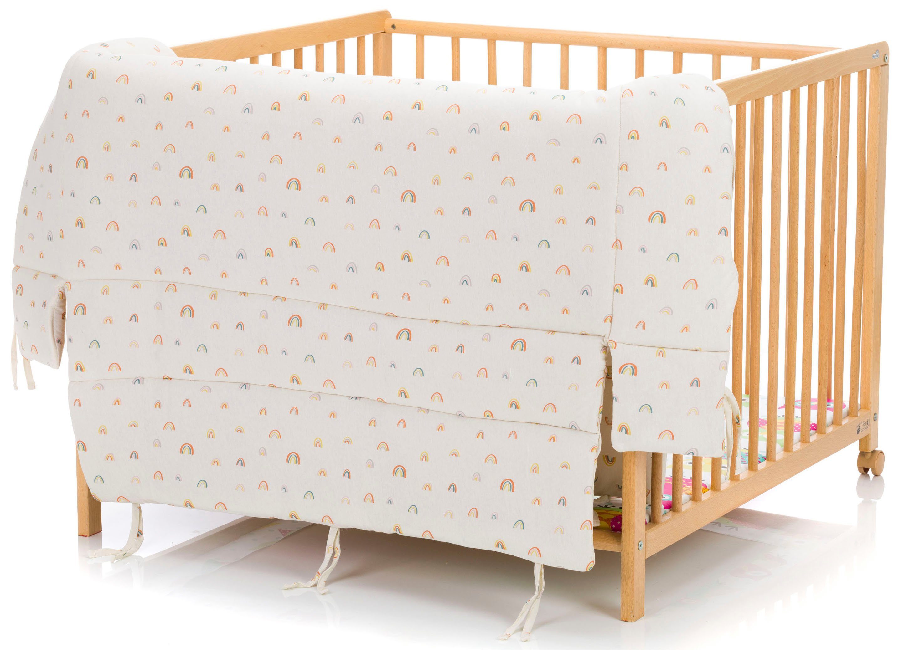 Fillikid Laufgittereinlage Jersey, Rainbow beige