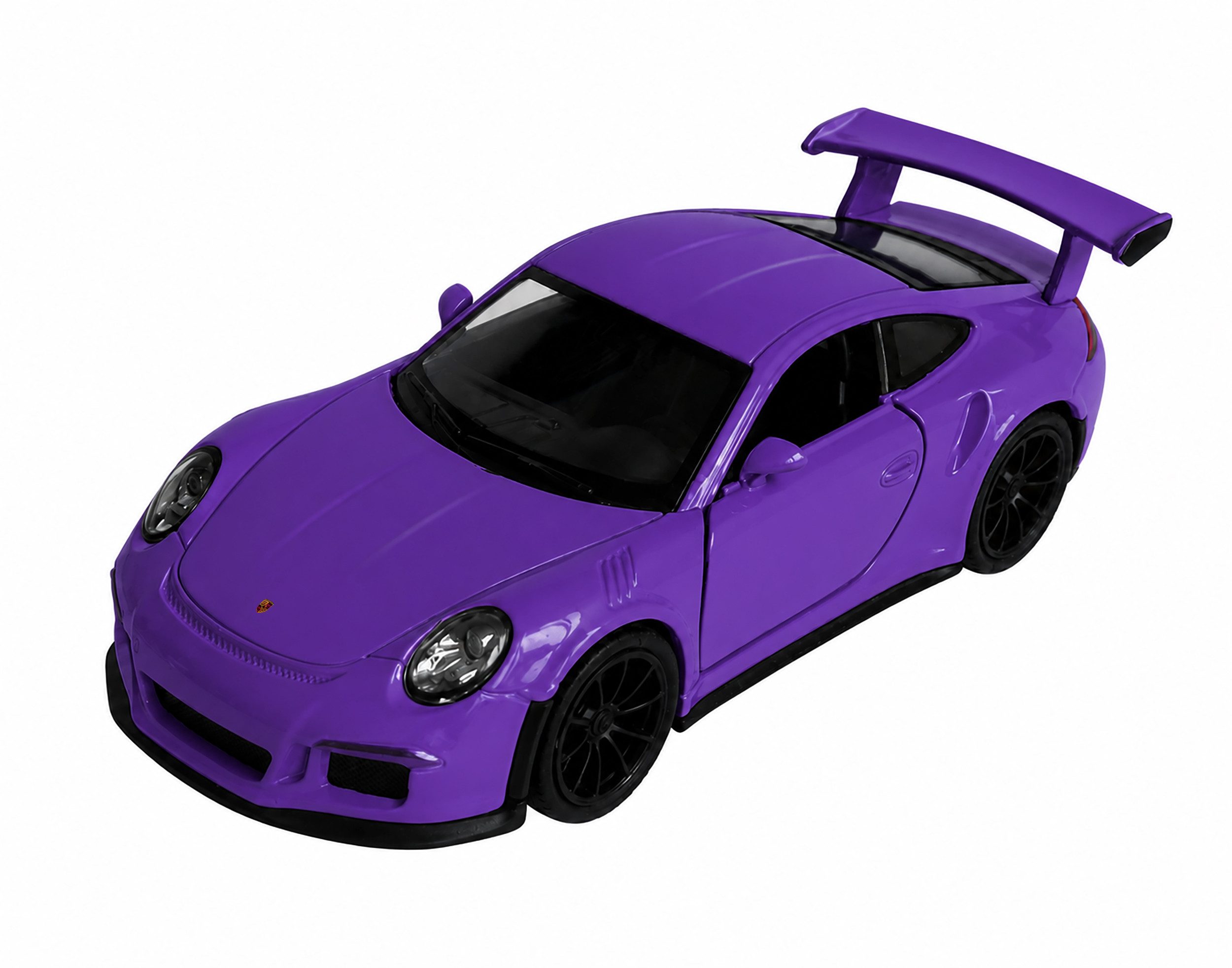 Welly Modellauto PORSCHE 911 GT3 RS 2016 Modellauto Modell Auto Metall 00 (Violett), Spielzeugauto Kinder Geschenk
