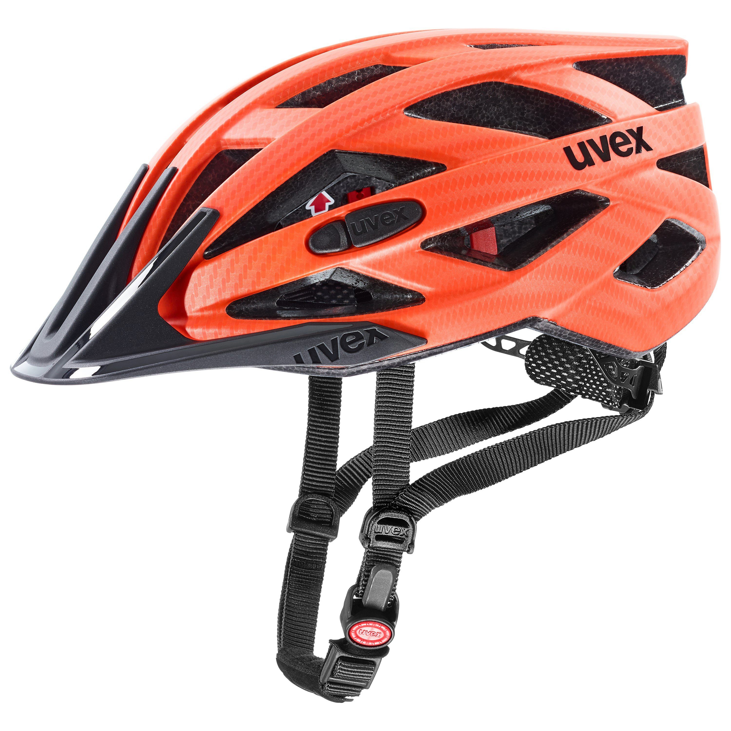 Uvex Fahrradhelm i-vo cc orange carbon-look mat