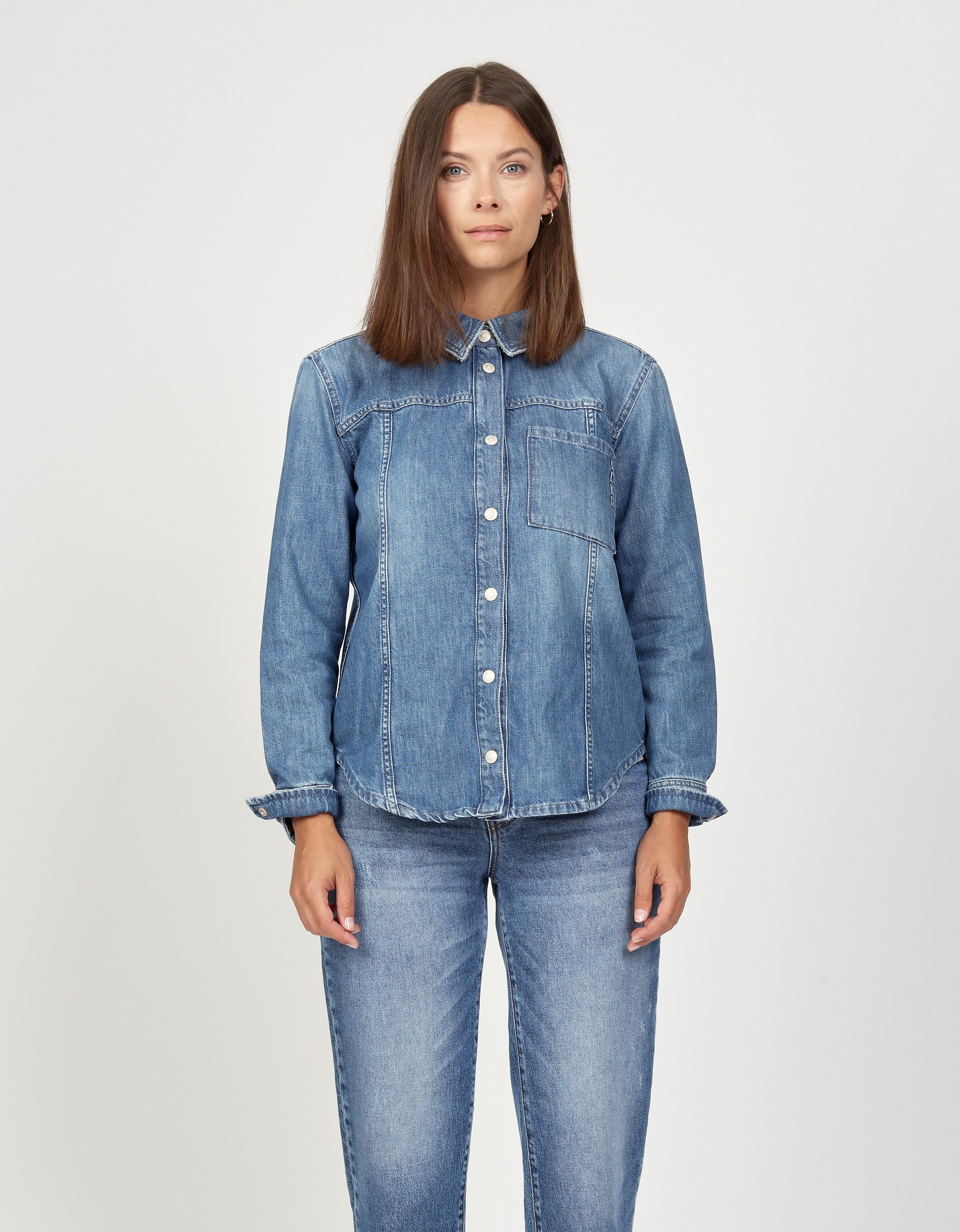 GANG Hemdbluse 94LIV SHIRT in lockerer günstig online kaufen