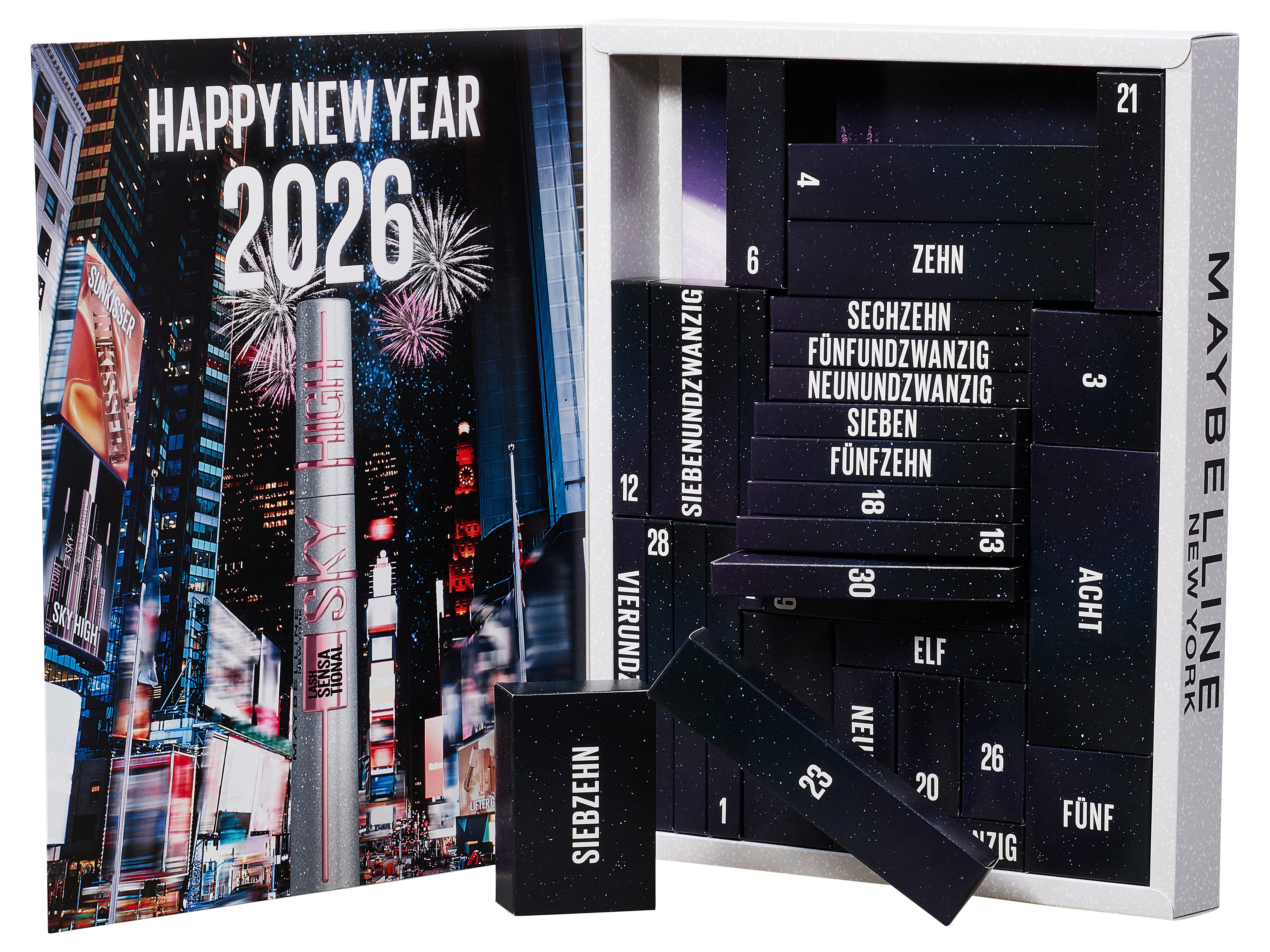 MAYBELLINE NEW YORK Kosmetik-Adventskalender Maybelline New York Adventskalender 31-Türer 2025