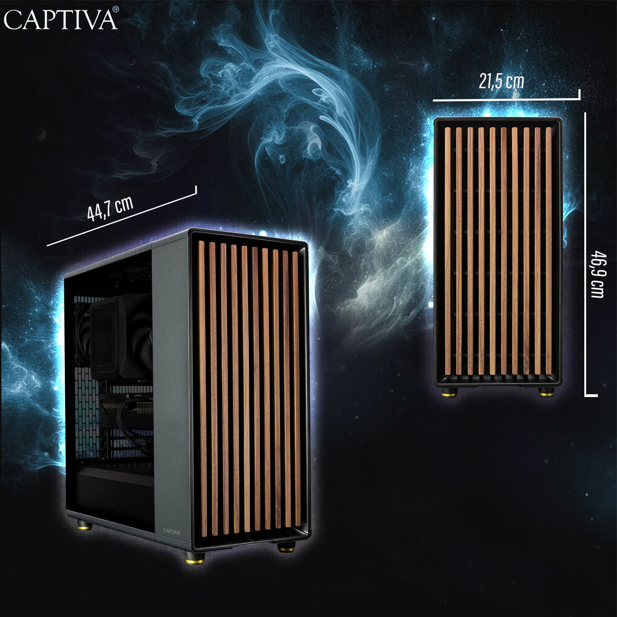 CAPTIVA Advanced Gaming R92-892 PC (AMD Ryzen 7 7800X3D, GeForce® RTX™ 5060 Ti, 32 GB RAM, 2000 GB SSD, Luftkühlung, WLAN, Windows 11 Home)