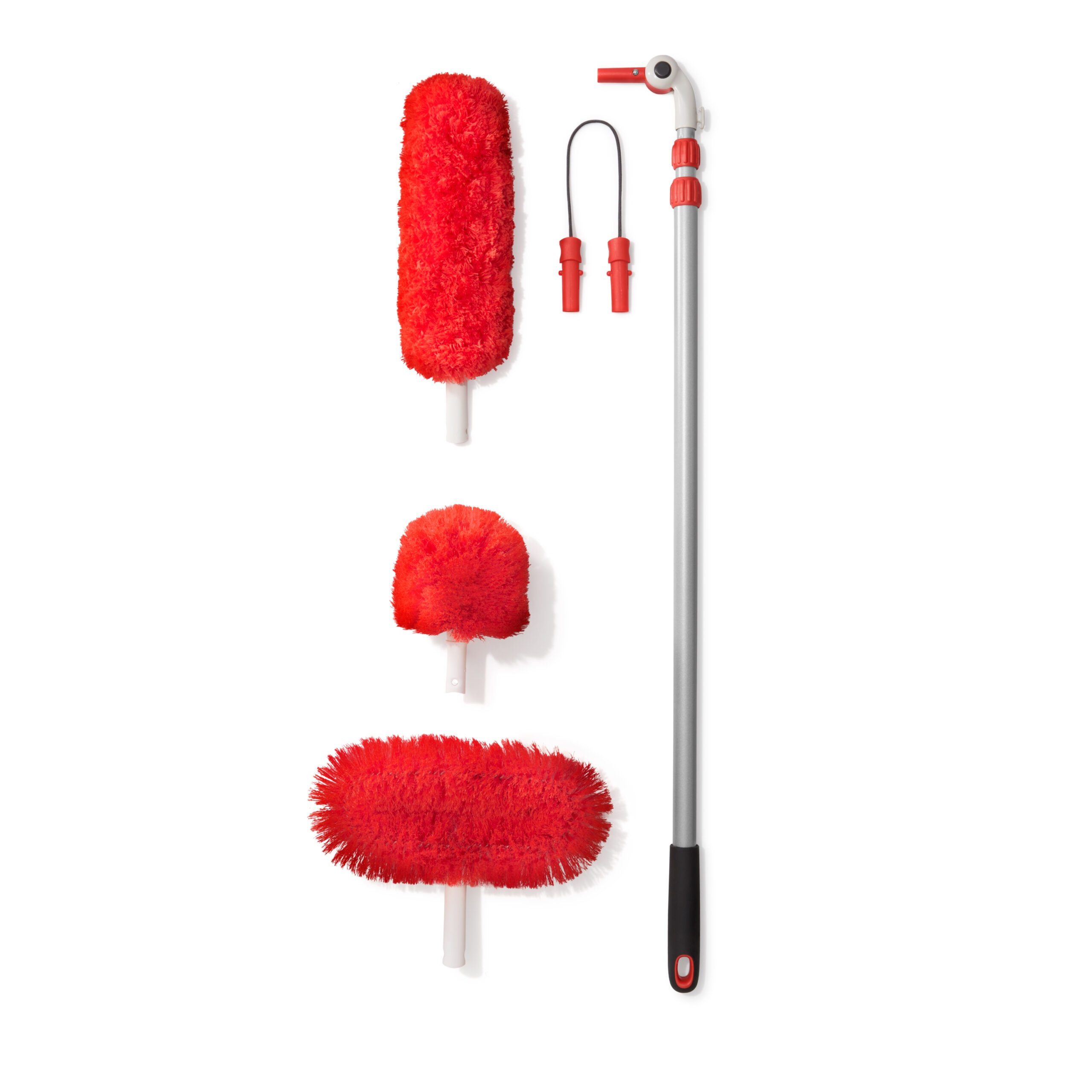 OXO Good Grips Staubwedel OXO Langarm-Staubsystem mit schwenkbaren Köpfen (Set, 5-St), flexibles Reinigen aus jedem Winkel (über 225)