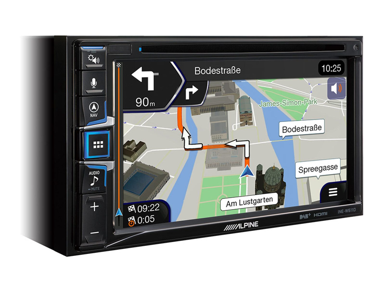 ALPINE INE-W611DC 6,5 Zoll Navi Trucksoftware CarPlay Android Autoradio (RDS, AM/FM Radio, Animiertes Display, Freisprecheinrichtung, 2 DIN)