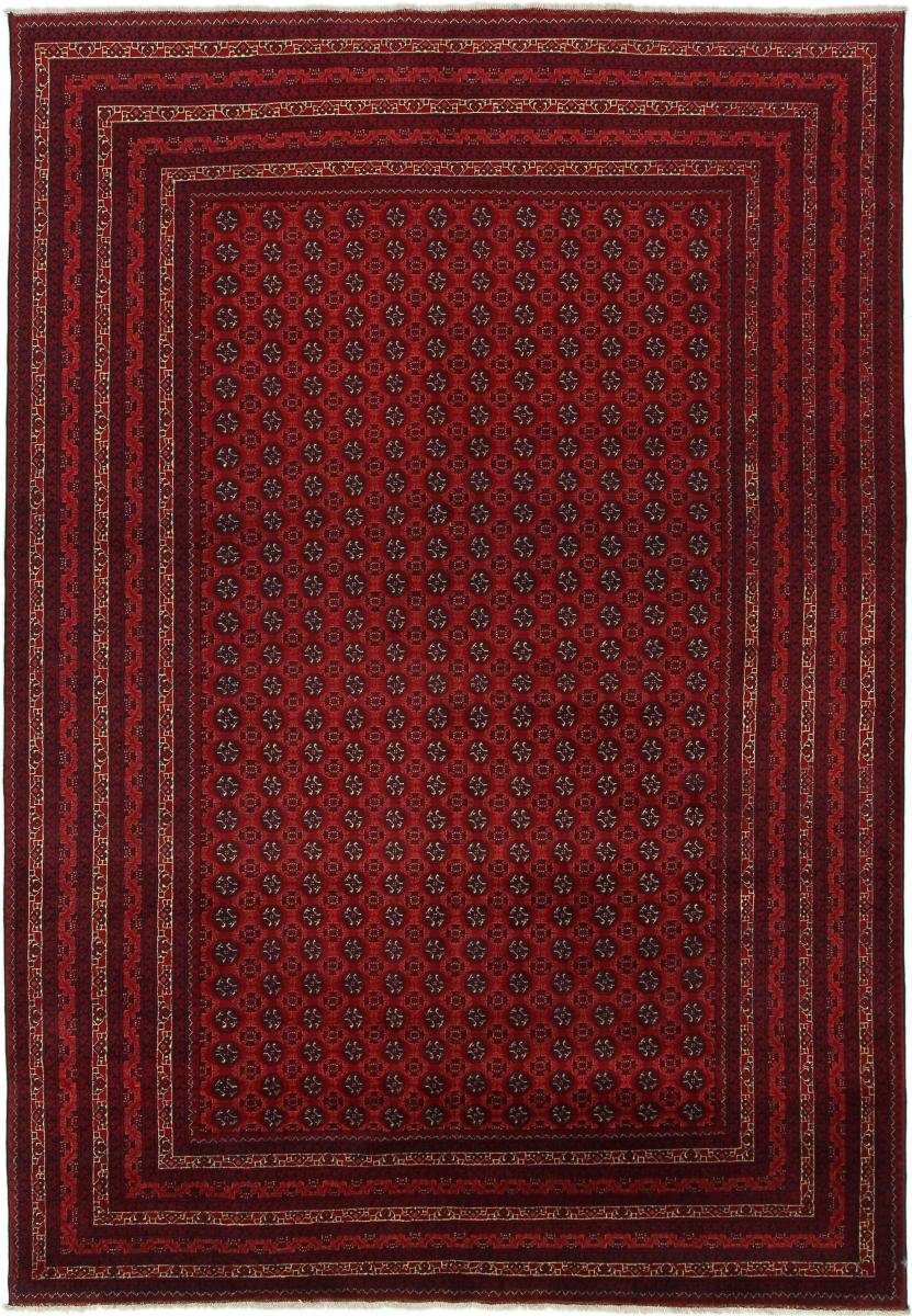 Mauri mm Orientteppich Nain 6 rechteckig, Höhe: Handgeknüpfter 204x294 Trading, Afghan Orientteppich,