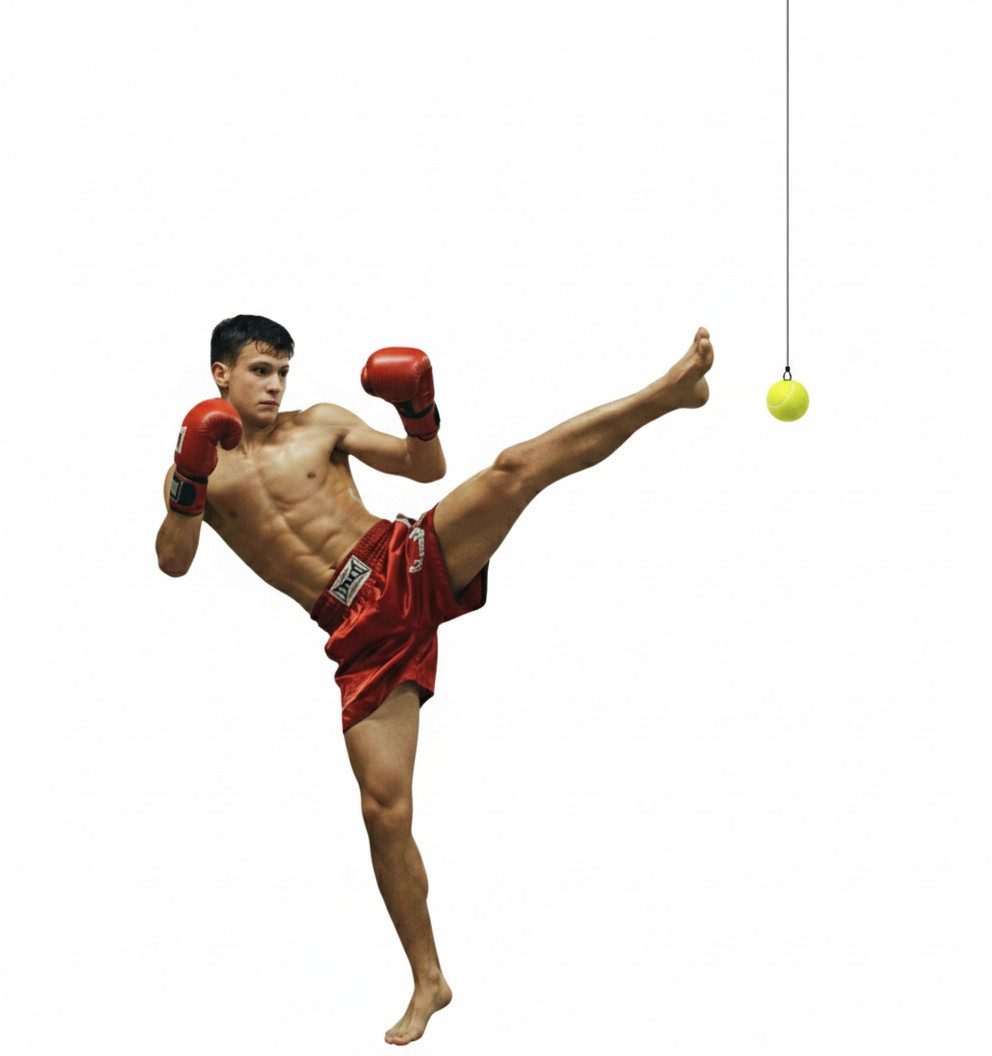 Schlagpolster KickPrecision Decken-Kickball für Präzision Balance Training Kickboxen