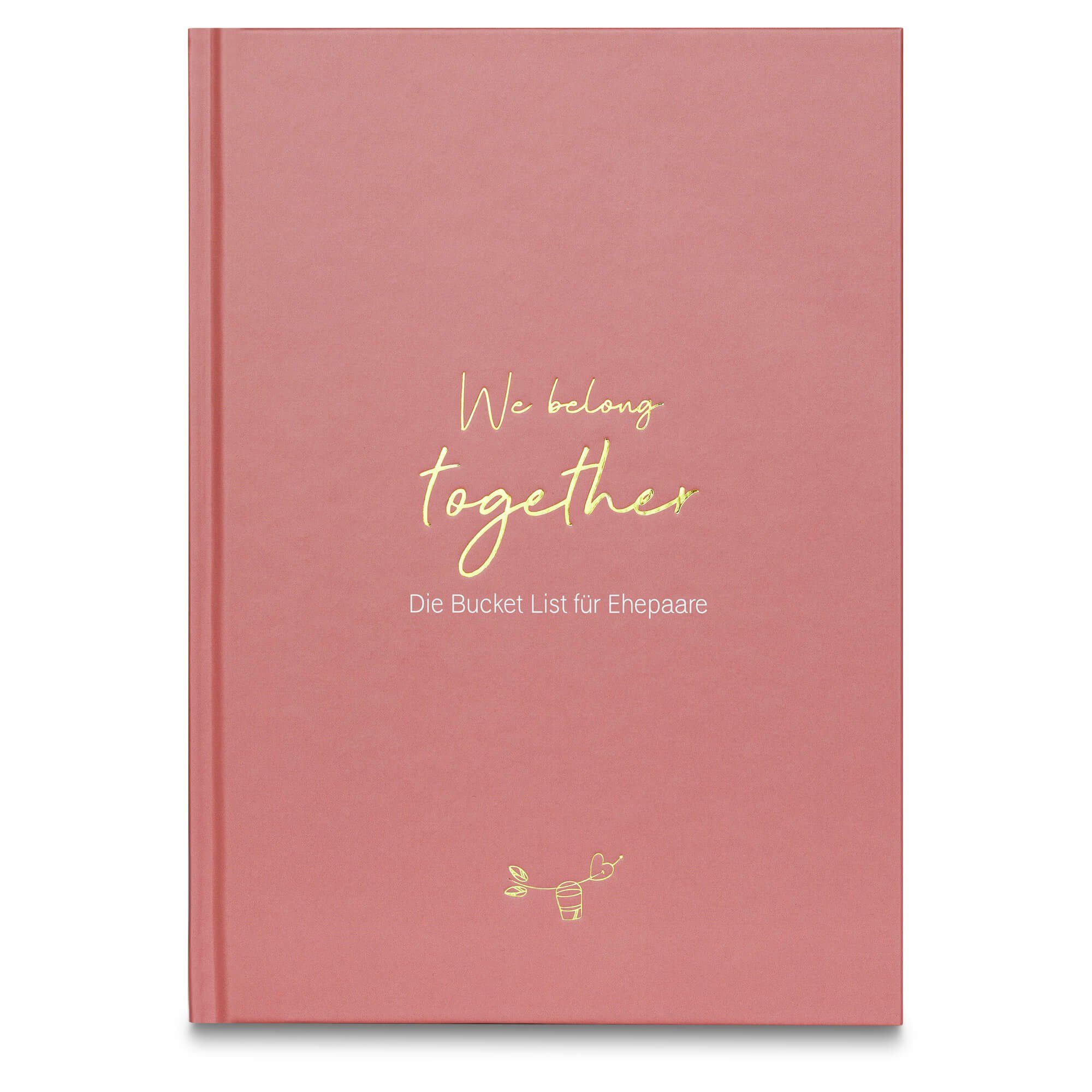 LEAF & GOLD Notizbuch Bucket List für Ehepaare