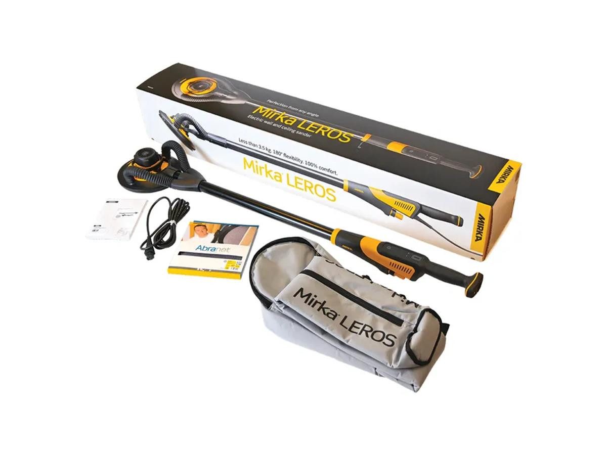 Mirka Deckenschleifer LEROS 950CV, Ø 225 mm Wand- und Deckenschleifer 5,0 mm Hub mit Tasche