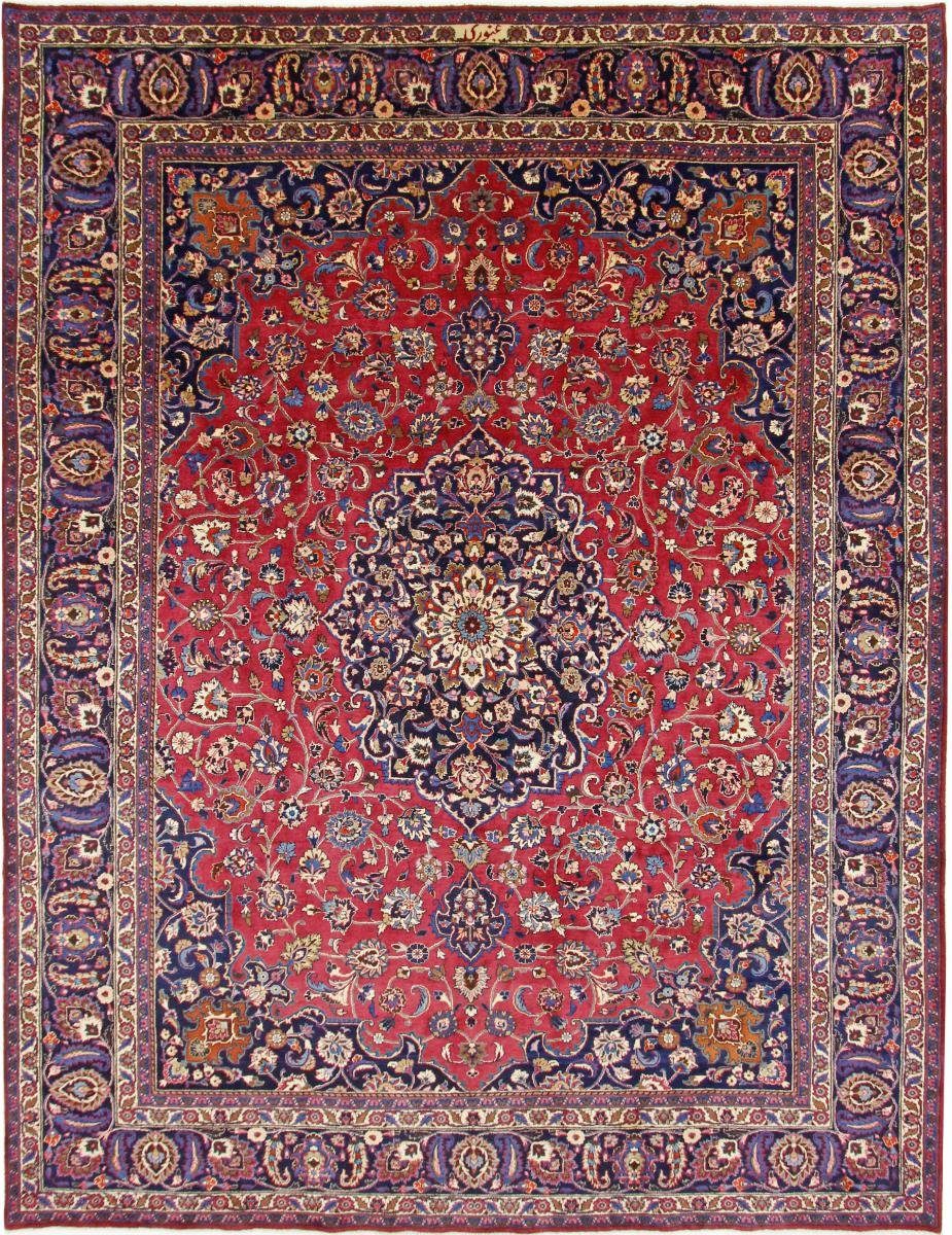 Orientteppich Mashhad 302x394 Handgeknüpfter Orientteppich / Perserteppich, Nain Trading, rechteckig, Höhe: 12 mm