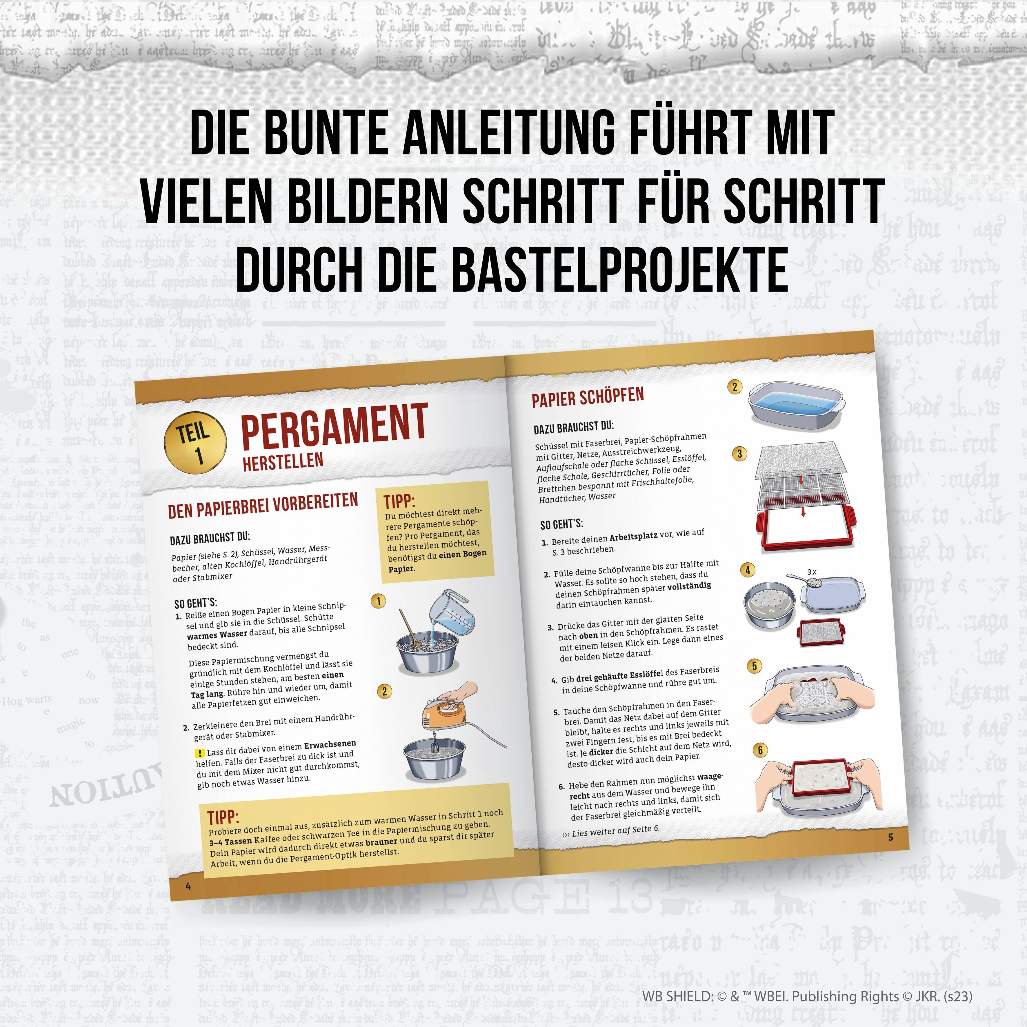 Kosmos Kreativset AllesKönnerKiste, Harry Potter - Bastelbox Brief und Siegel