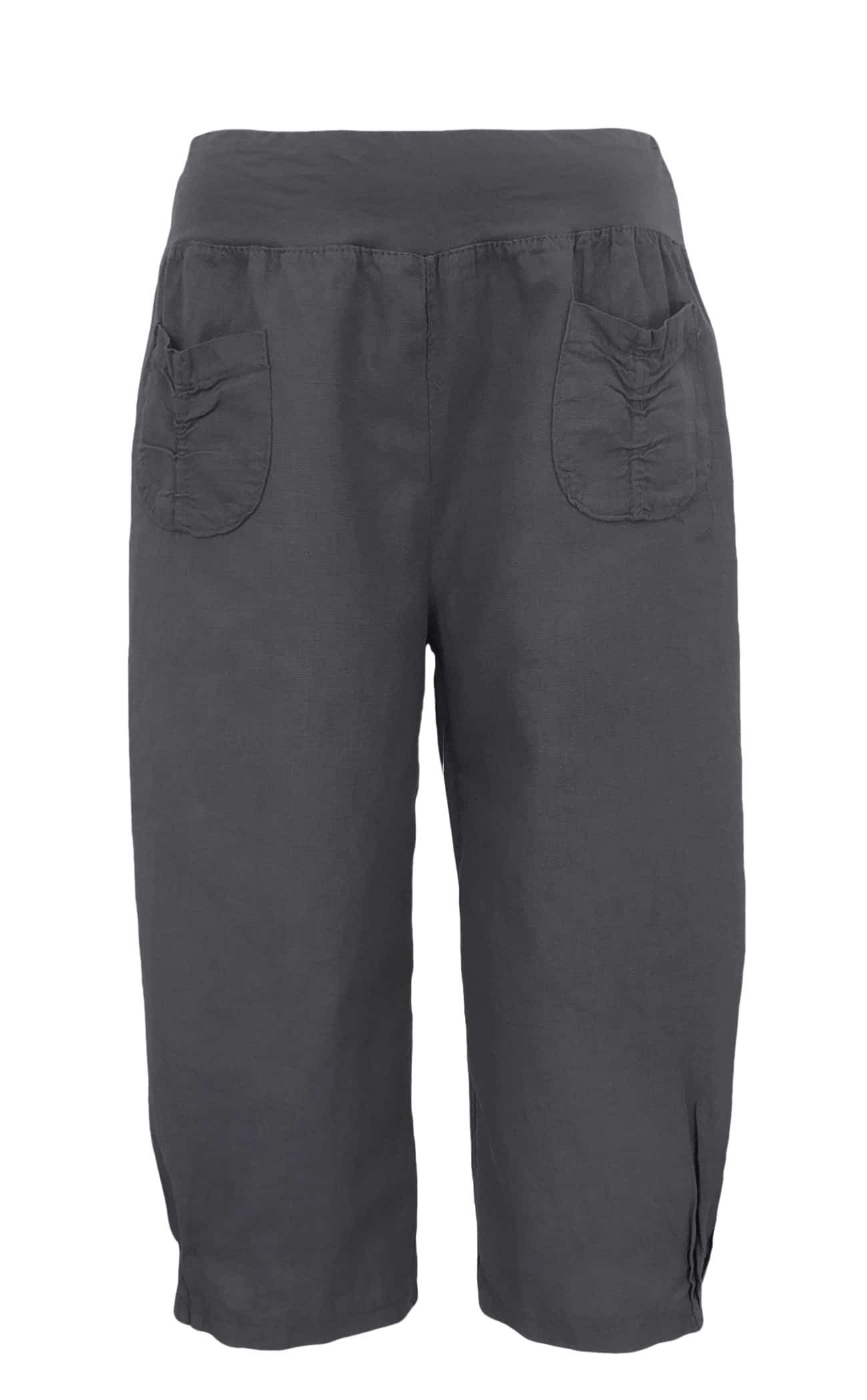 Bermudas Leinenhose Damen kurze Sommerhose Leinen Bermuda