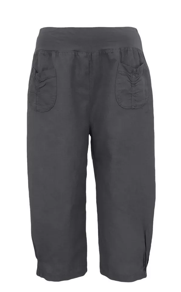 OriginalYou Bermudas Leinenhose Damen kurze Sommerhose Leinen Bermuda luftig & leicht, elastischer Gummizug, in unifarbe