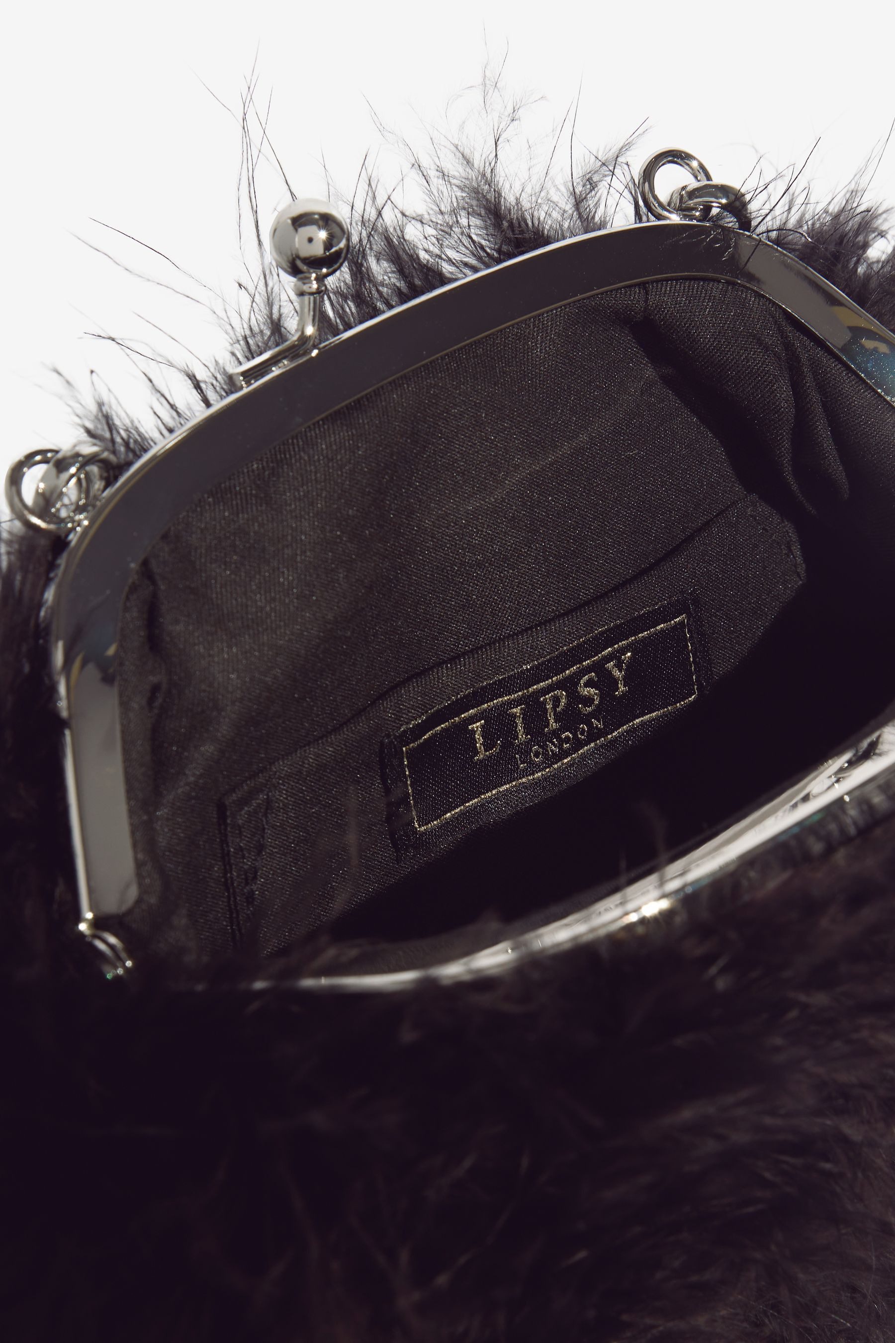 LIPSY Clutch Lipsy Feder-Clutch-Tasche mit Griff (1-tlg)