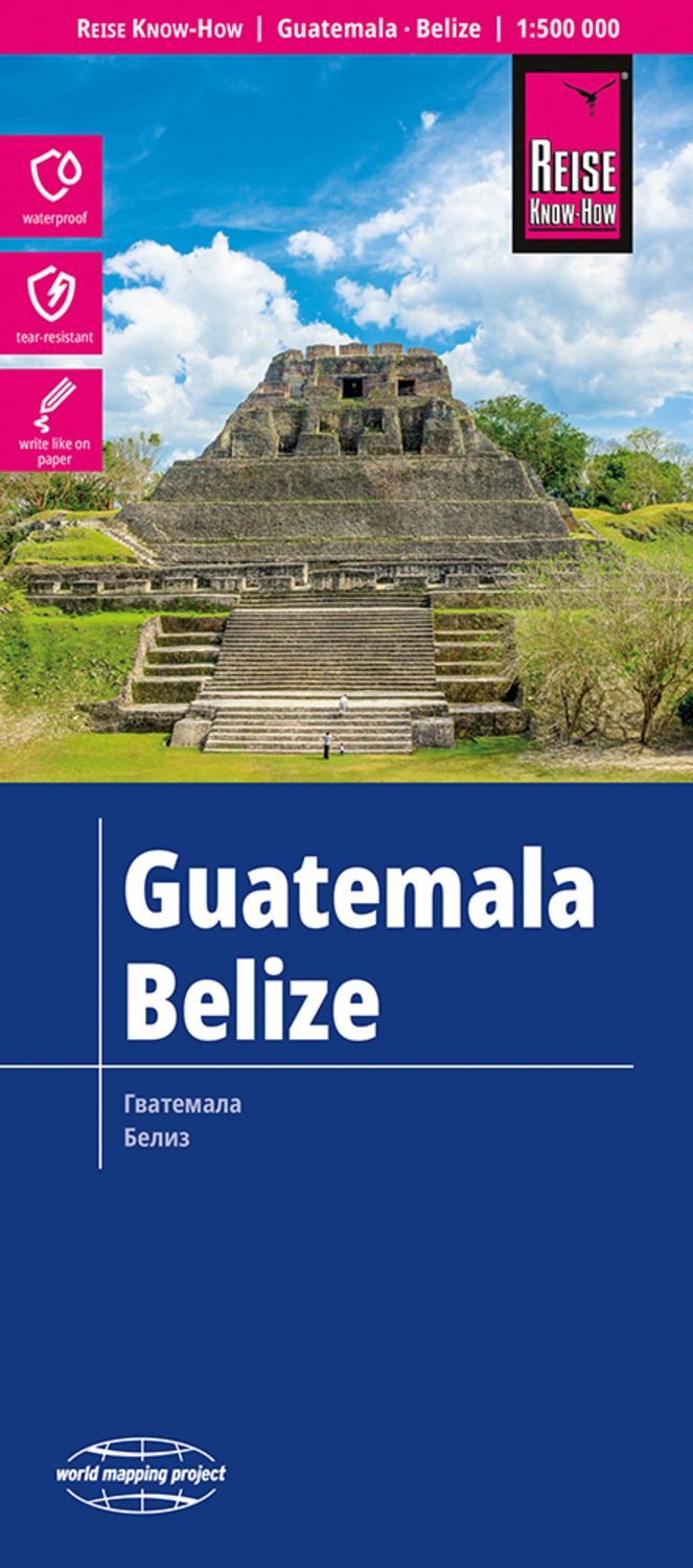 Reise Know-How Landkarte Guatemala, Belize (1:500.000) / diverse