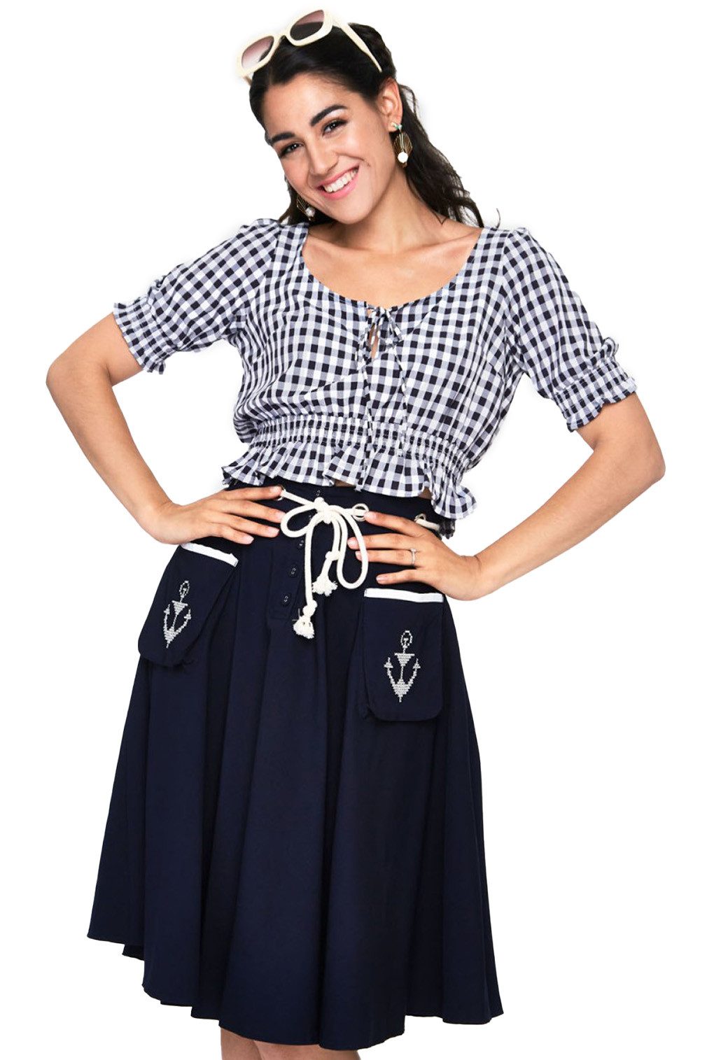 Voodoo Vixen A-Linien-Rock Florence Anchor And günstig online kaufen
