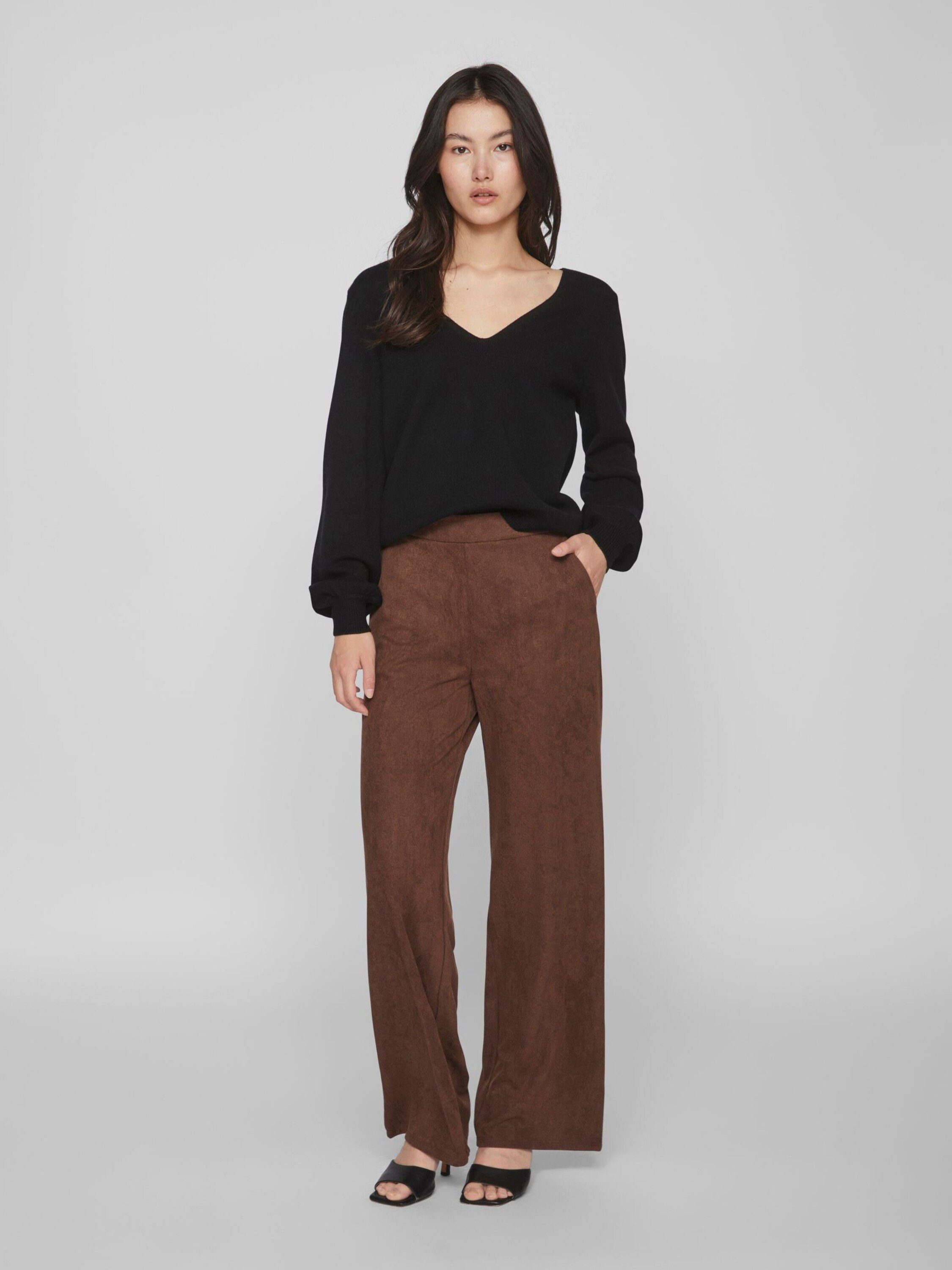 Vila Strickpullover VIRil (1-tlg) Plain/ohne Details