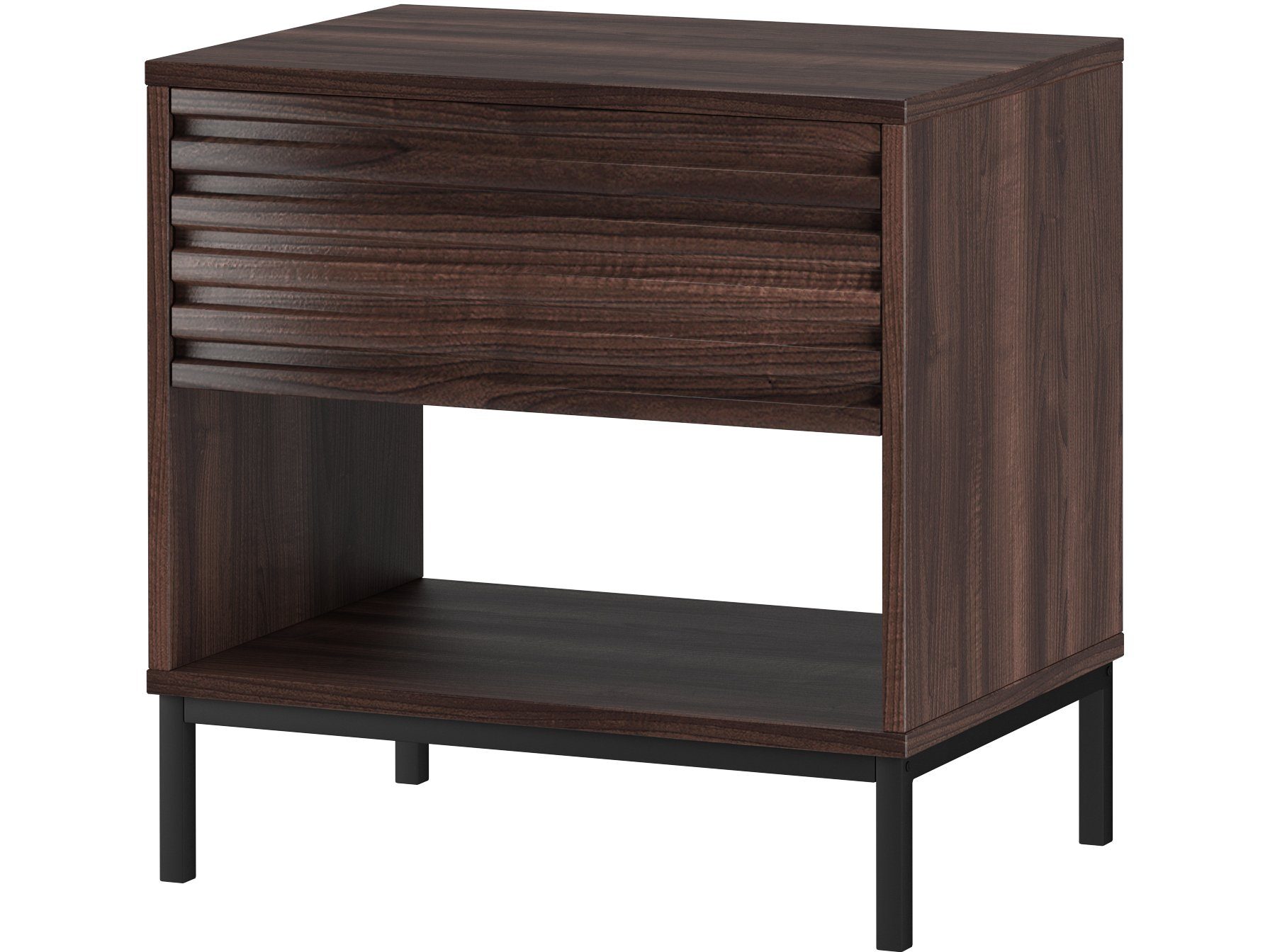 loft24 Nachtschrank Cecilie Nachttisch mit Schublade, Metallgestell günstig online kaufen