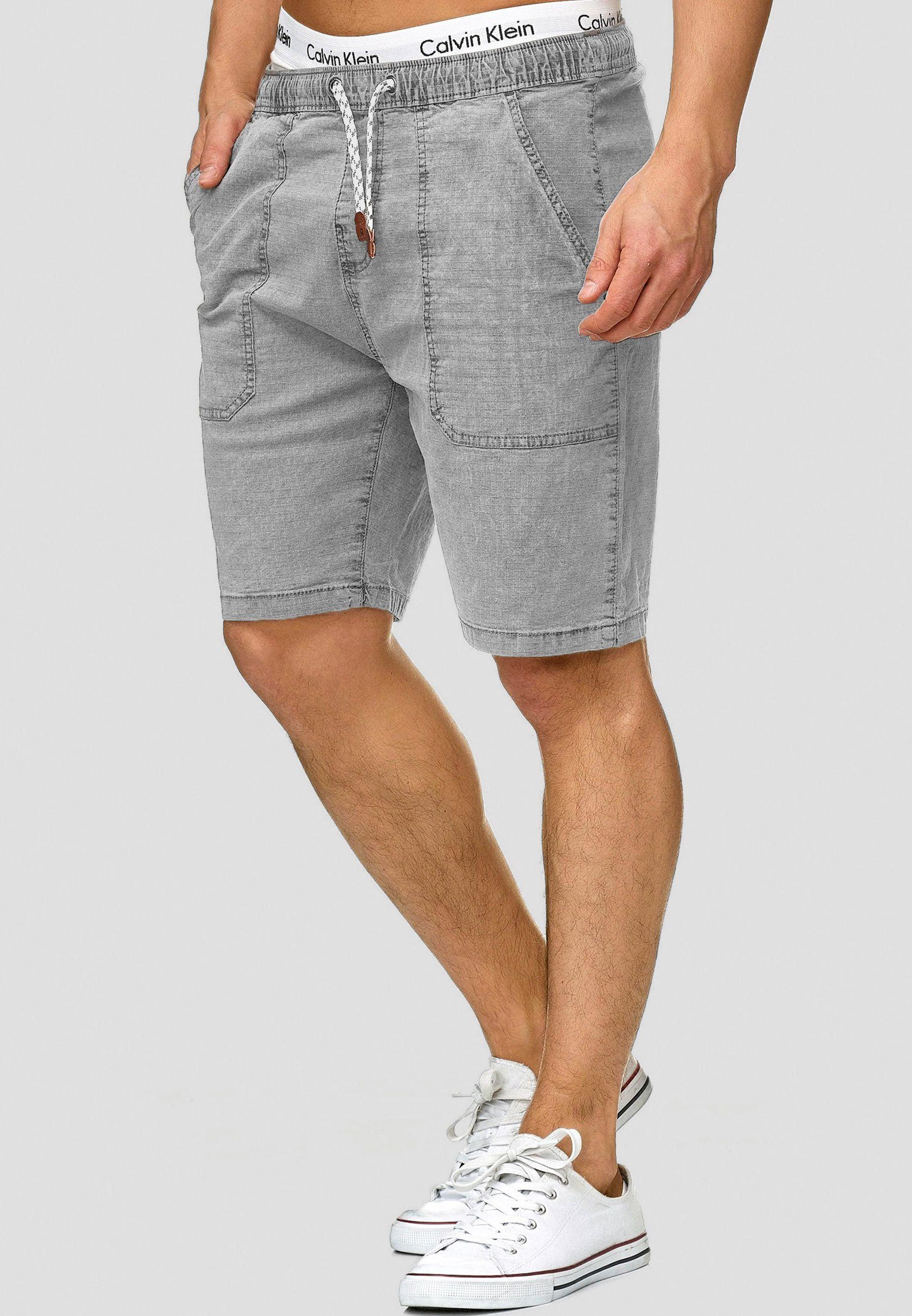 Indicode Chinoshorts Stoufville Lt Grey