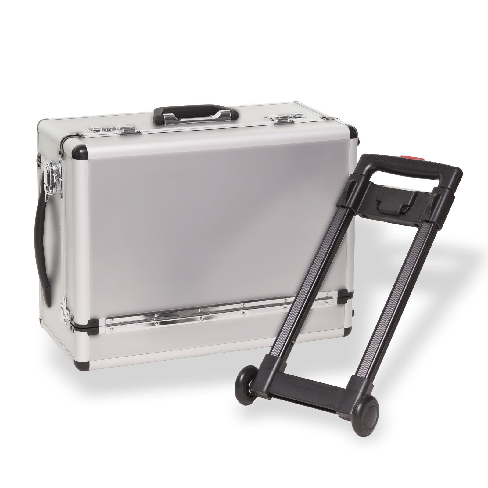 DEMA Werkzeugkoffer Trolley Alu-Koffer "Silver Stripe" / Pilotenkoffer