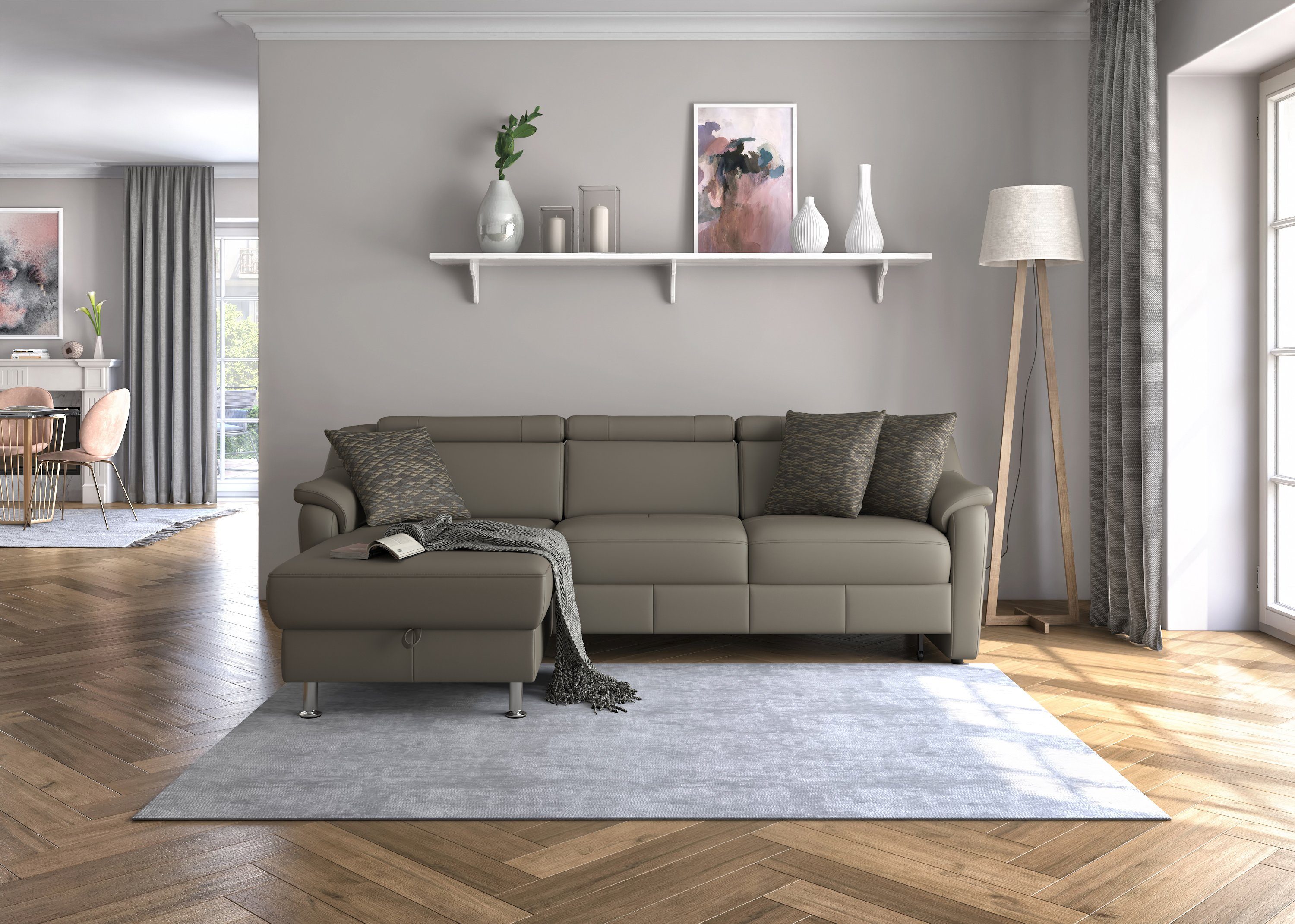 sit&more Ecksofa Freetown L-Form, inklusive Kopfteilverstellung günstig online kaufen