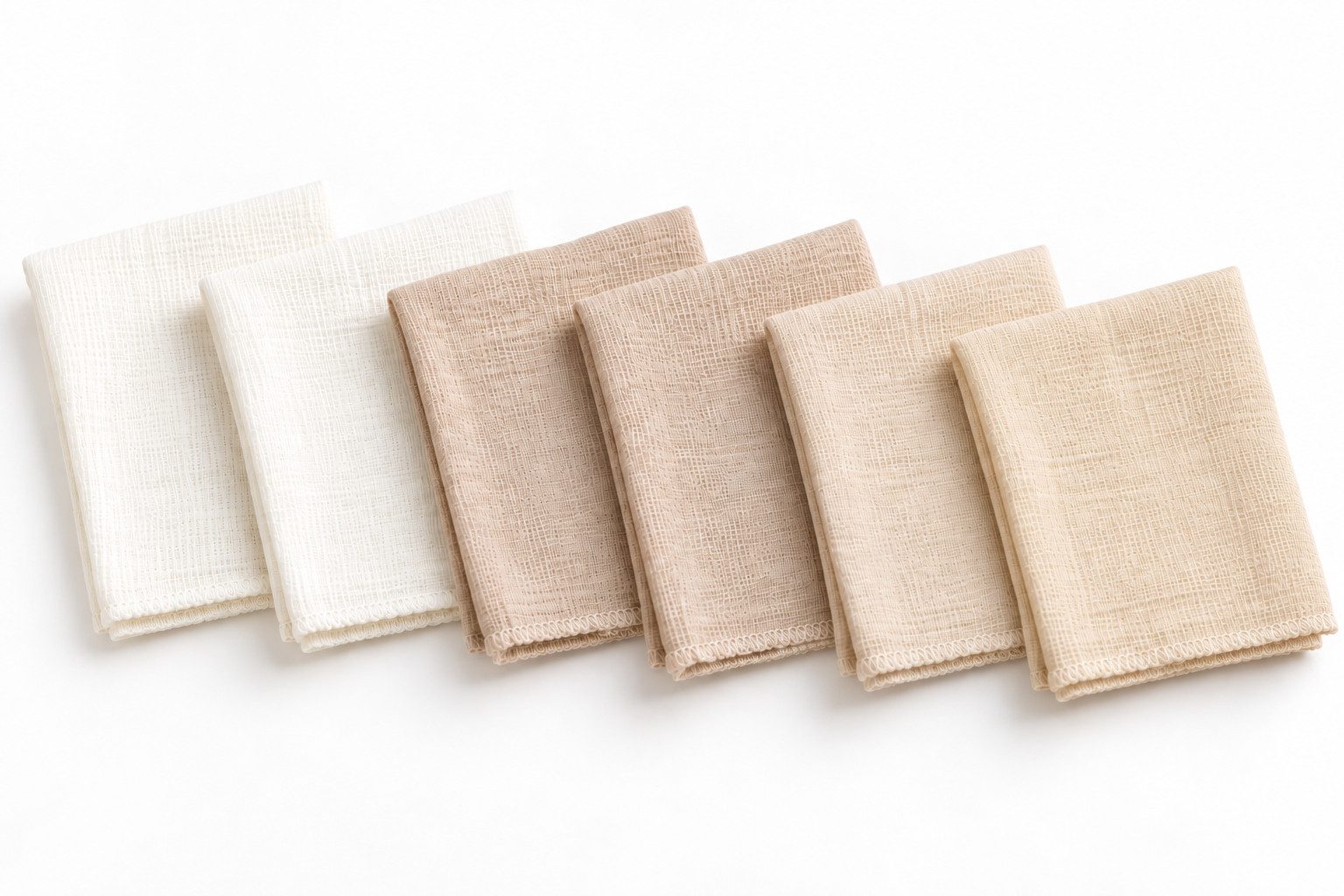 bistyle Spucktuch Musselin Mulltuch für Babys 20x20cm, (Set, 6-tlg., 6er-Pack), waschbare Musselin-Spucktücher saugstark, 4-lagig, 100% Bio-Baumwolle